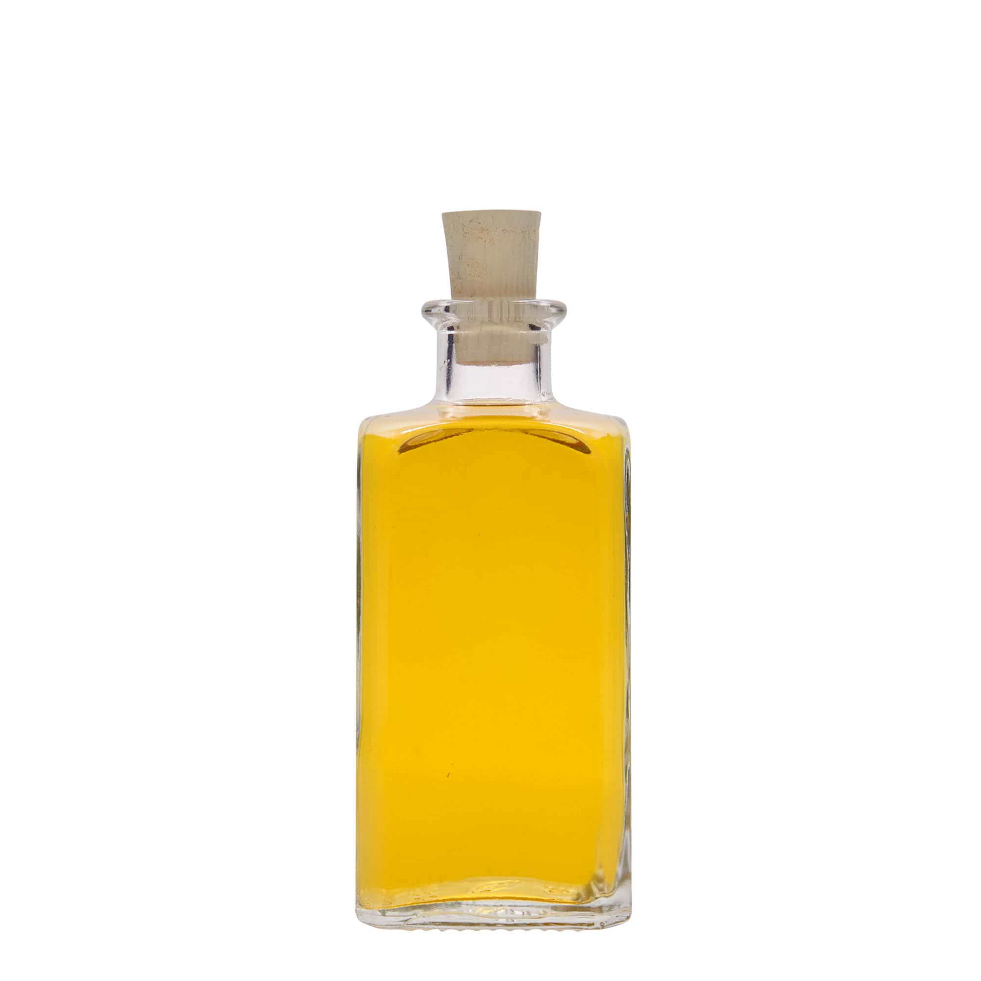 250 ml staklena boca Apotheker Carré, četvrtasta, grlo: čep