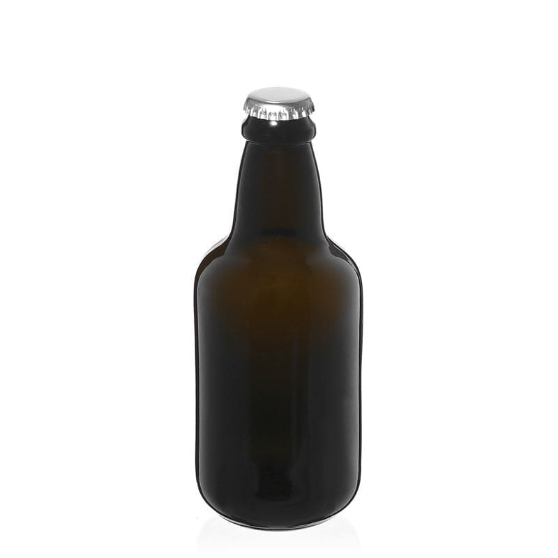 330 ml boca piva „Era“, staklo, antikno zeleno, grlo: krunski čep