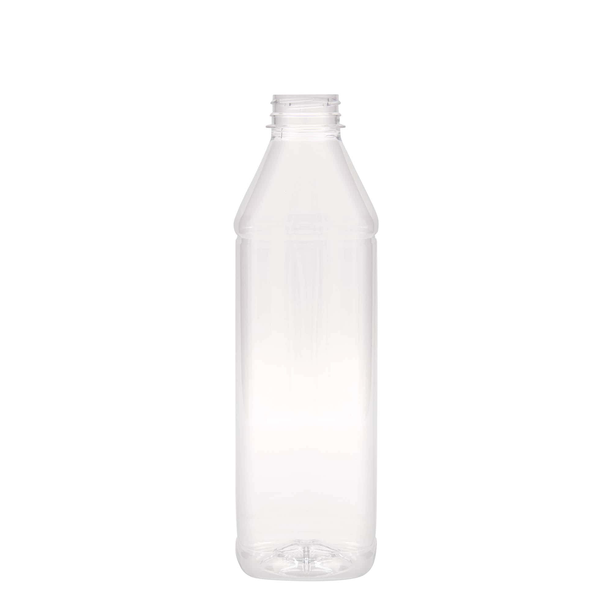 1.000 ml PET-boca 'Milk and Juice Carré', kvadratna, plastika, grlo: 38 mm