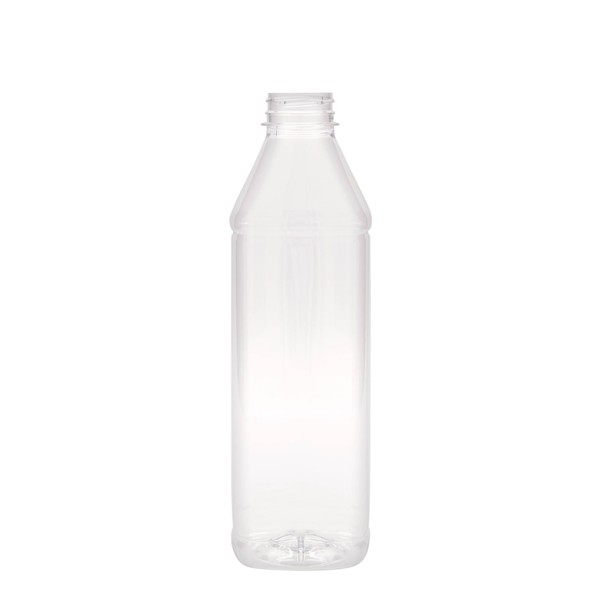 1.000 ml PET-boca 'Milk and Juice Carré', kvadratna, plastika, grlo: 38 mm