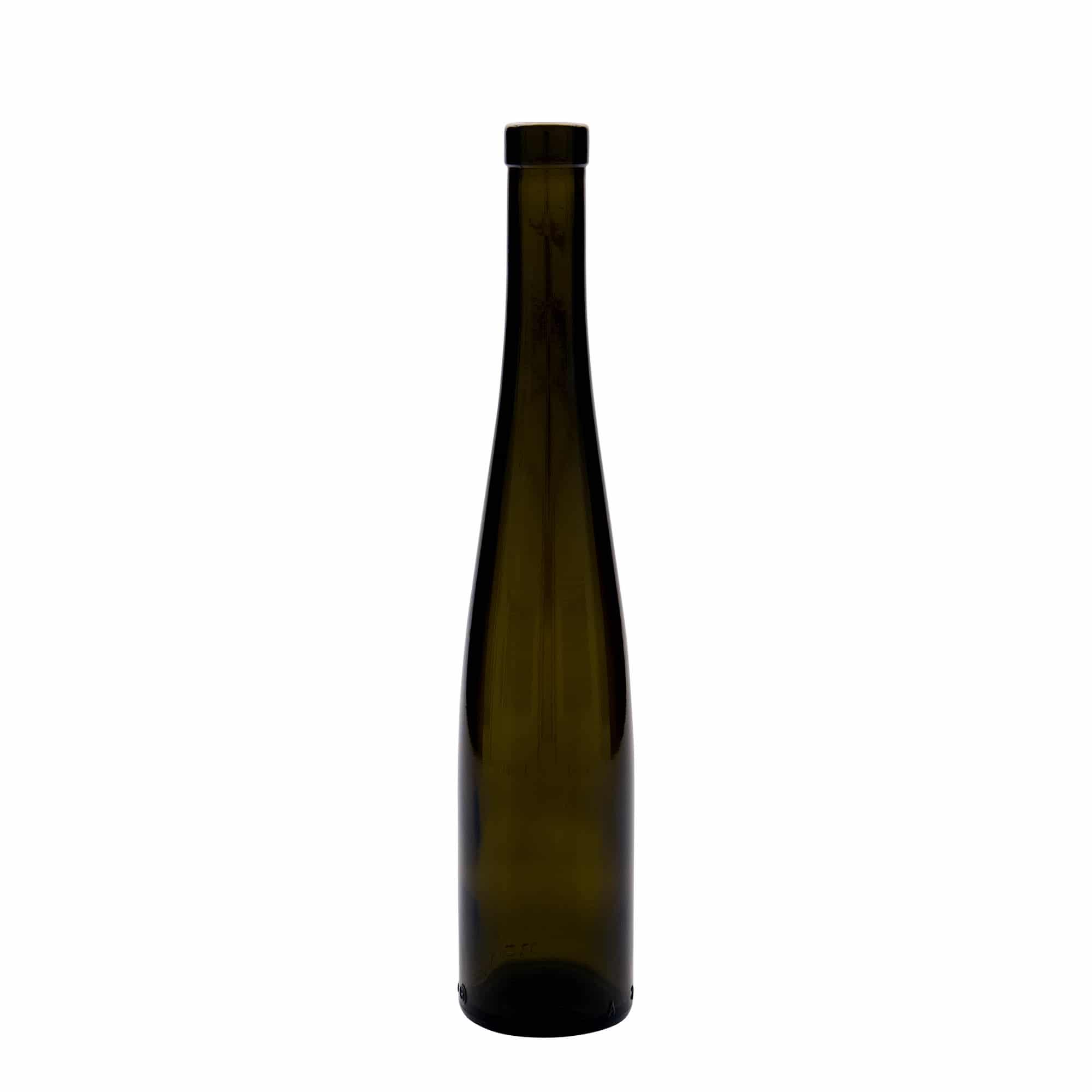 375 ml staklena boca 'Weinschlegel', antikno zelena, grlo: pluta