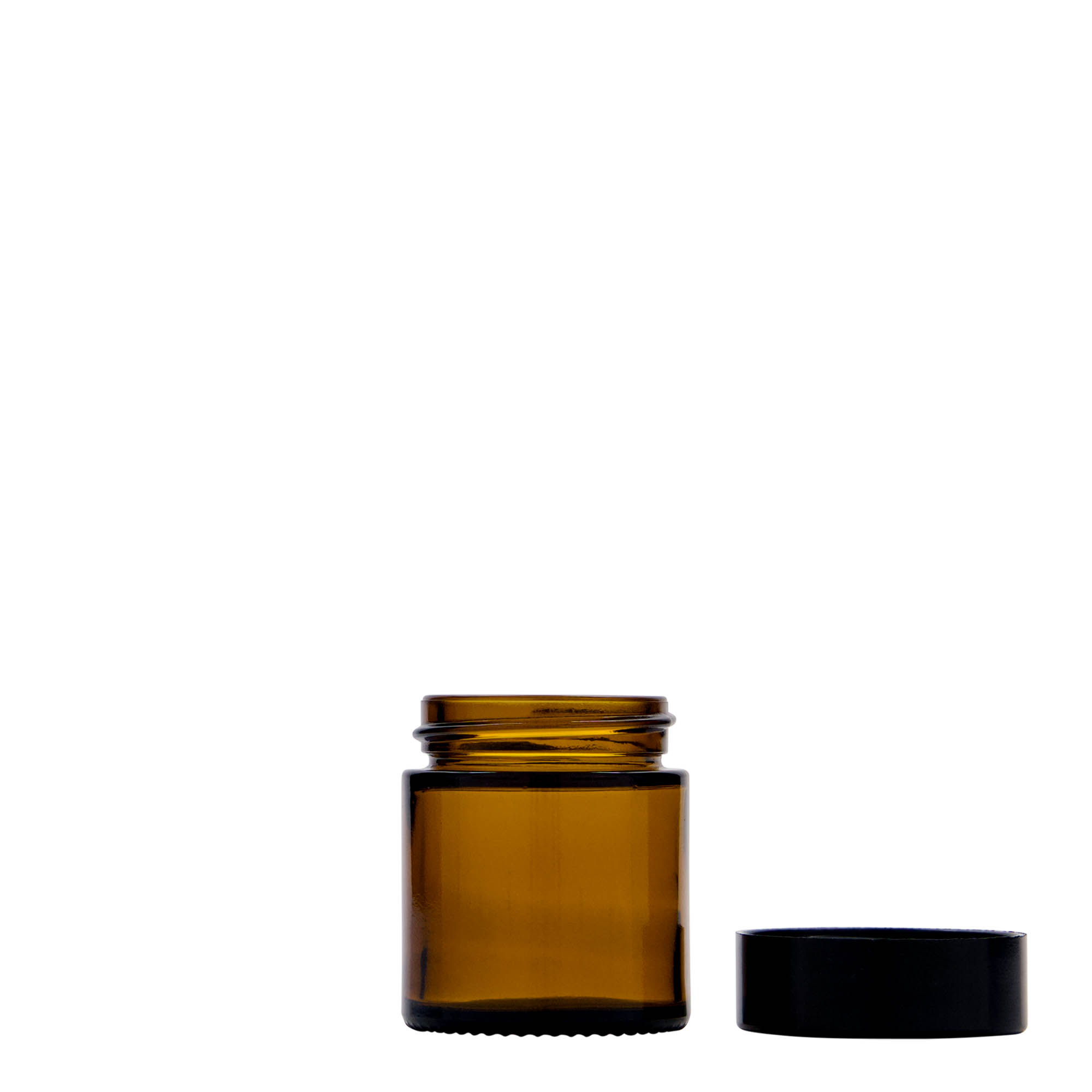 30 ml teglica „Brown Line“, staklo, smeđa, otvor: navojni zatvarač
