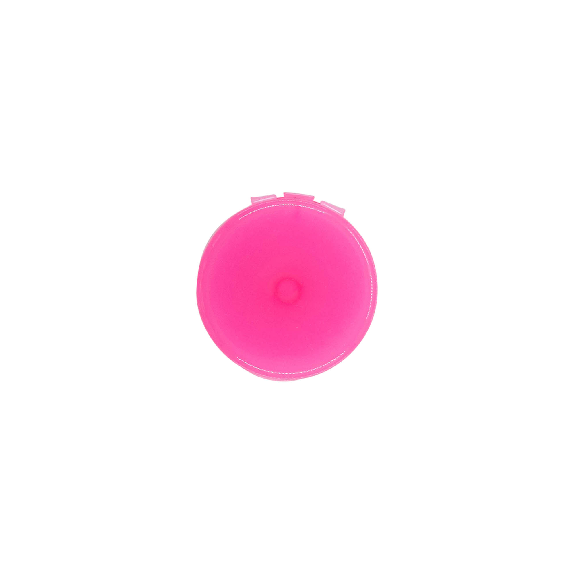 Navojni poklopac s preklopnom šarkom, PP-plastika, roze, za grlo: 24/410