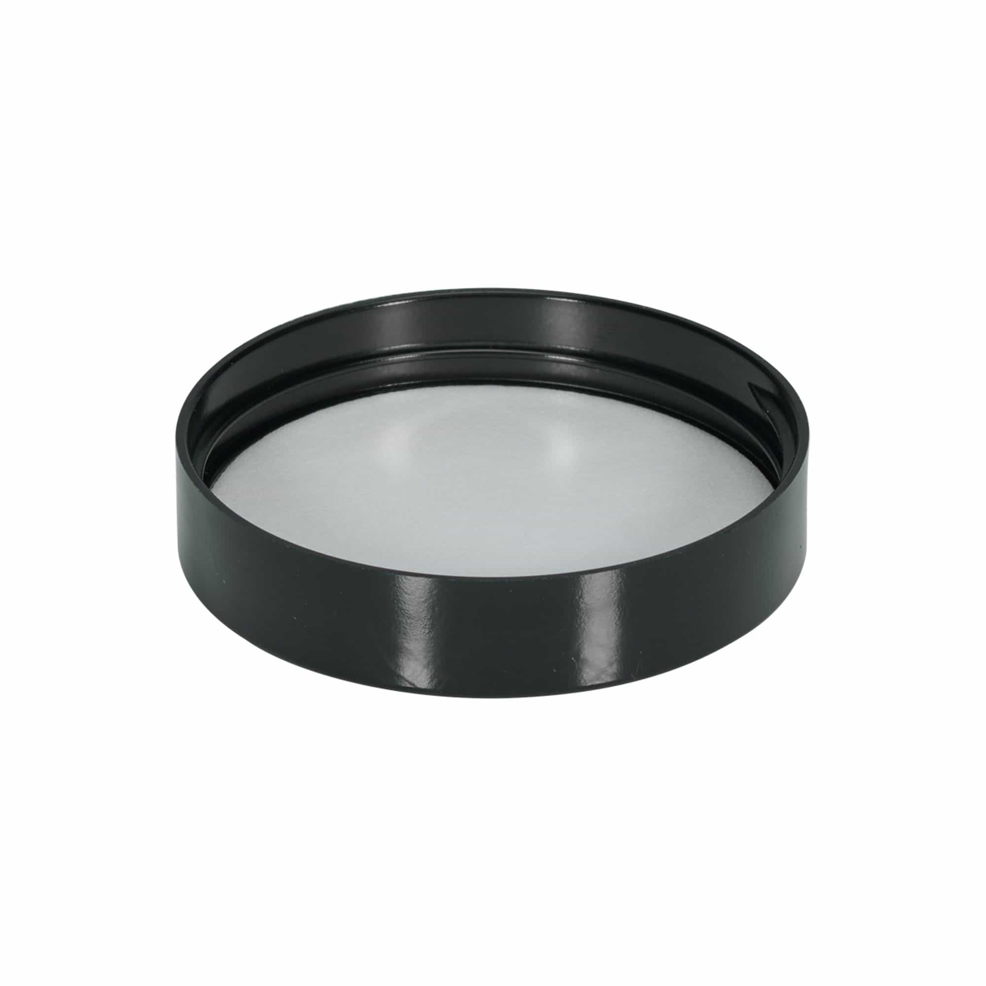 Navojni zatvarač za 120 ml 'Brown Line', HPM plastika, crna