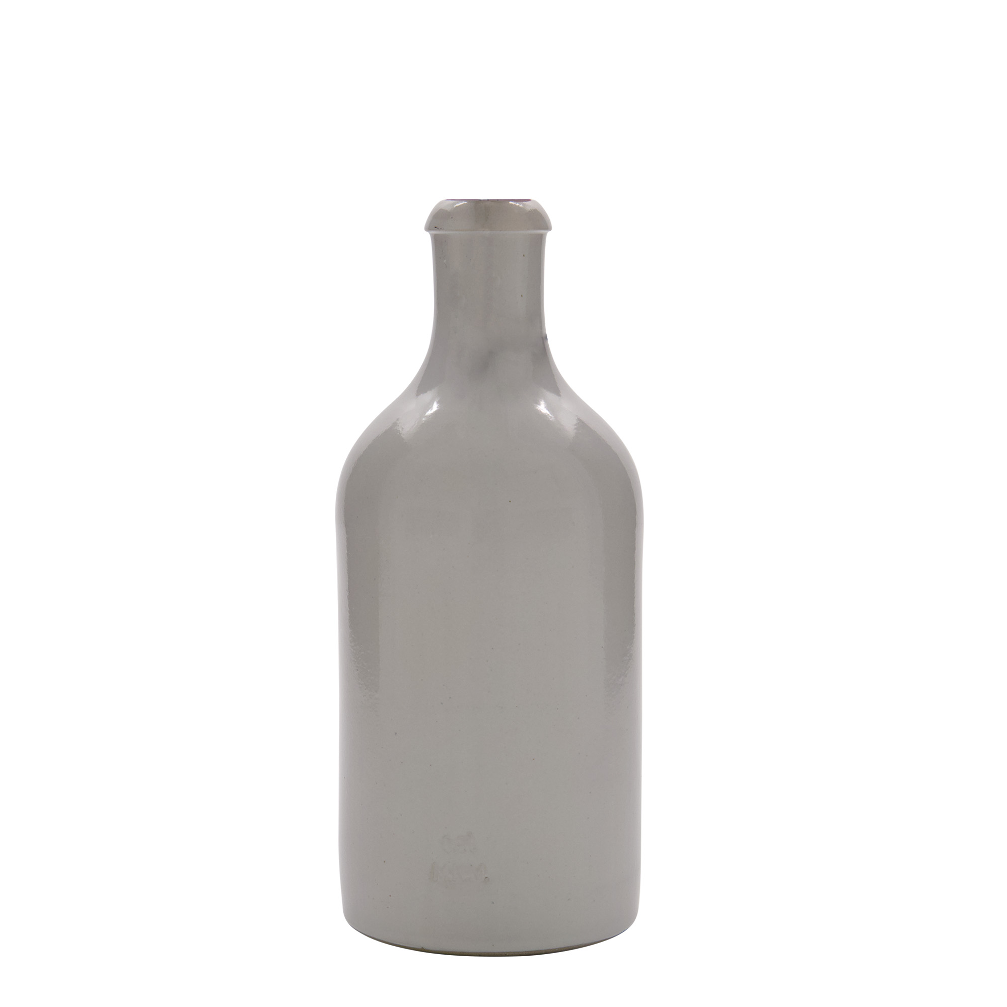 500 ml glineni vrč, kamenina, bijeli, otvor: zatvarač sa kopčom