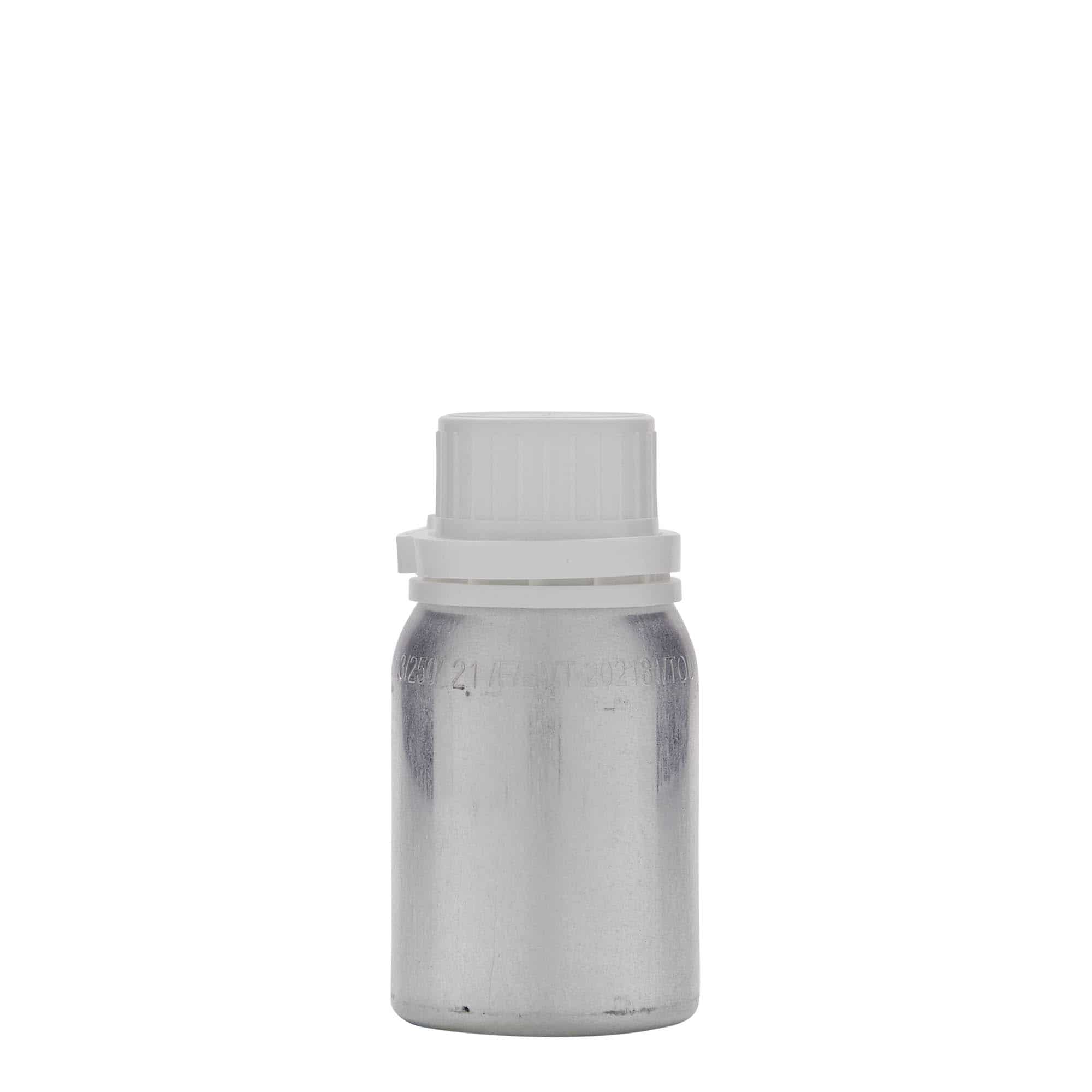 Aluminijumska flaša 125 ml, metal, srebrna, otvor: DIN 32