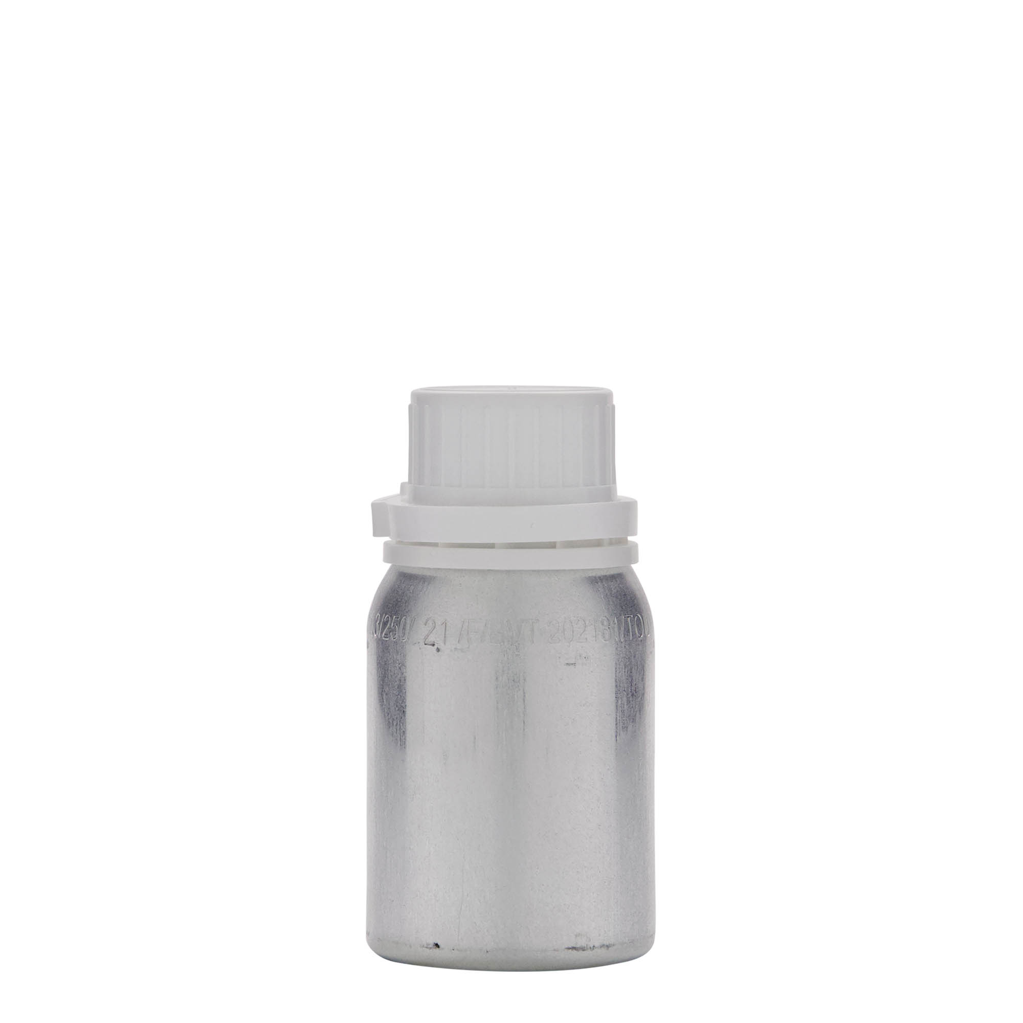 125 ml aluminijska boca, metal, srebrna, grlo: DIN 32
