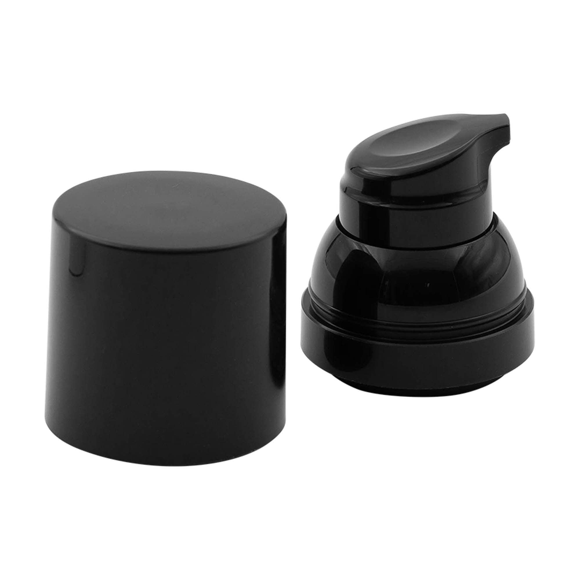 Airless dozer pumpa „Mezzo“, tip D, PP-plastika, crna sa crnim poklopcem