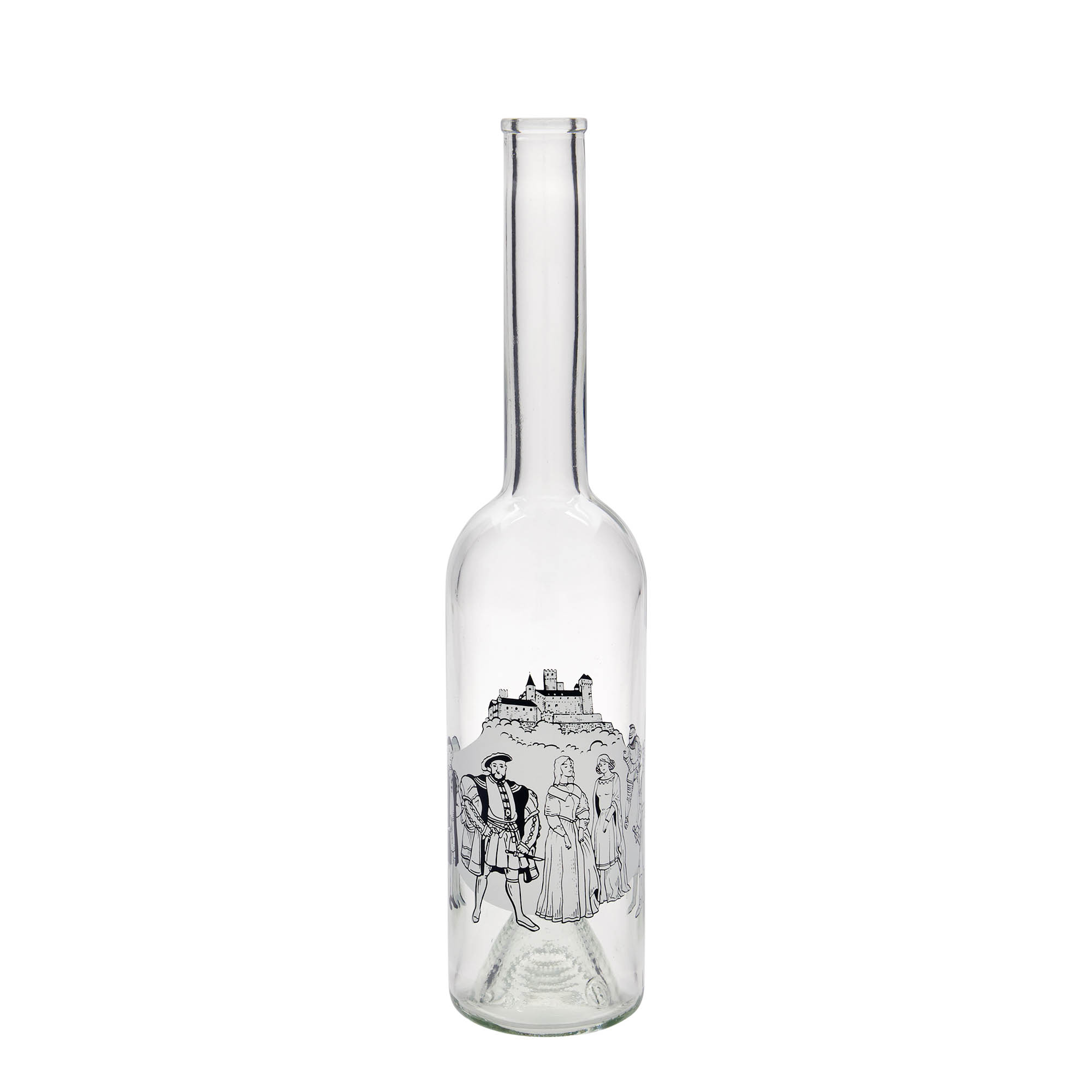 500 ml staklena boca 'Opera', motiv: Srednji vijek, otvor: čep