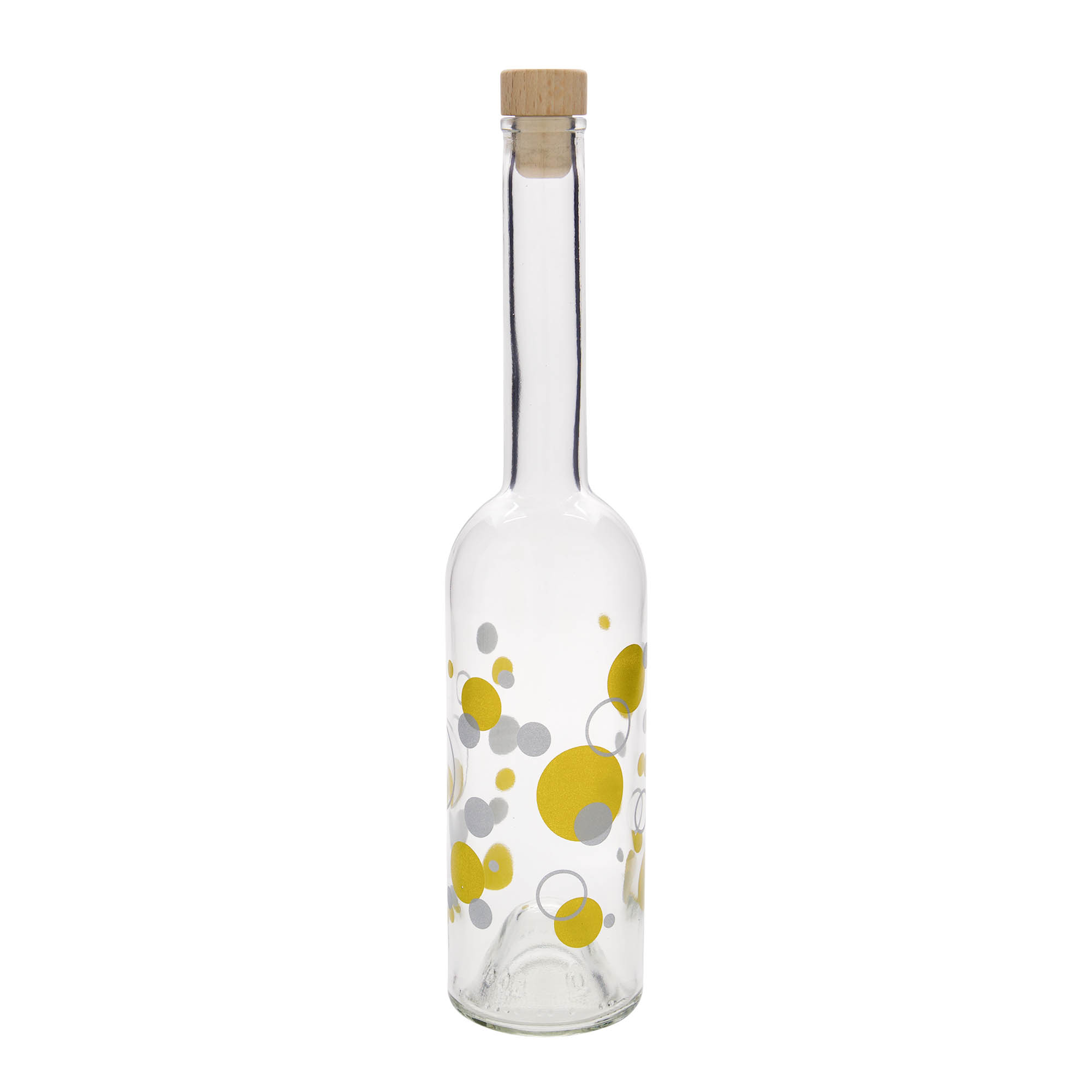500 ml staklena boca 'Opera', motiv: tačke, grlo: pluta 500 ml staklena boca 'Opera', motiv: tačke, grlo: pluta