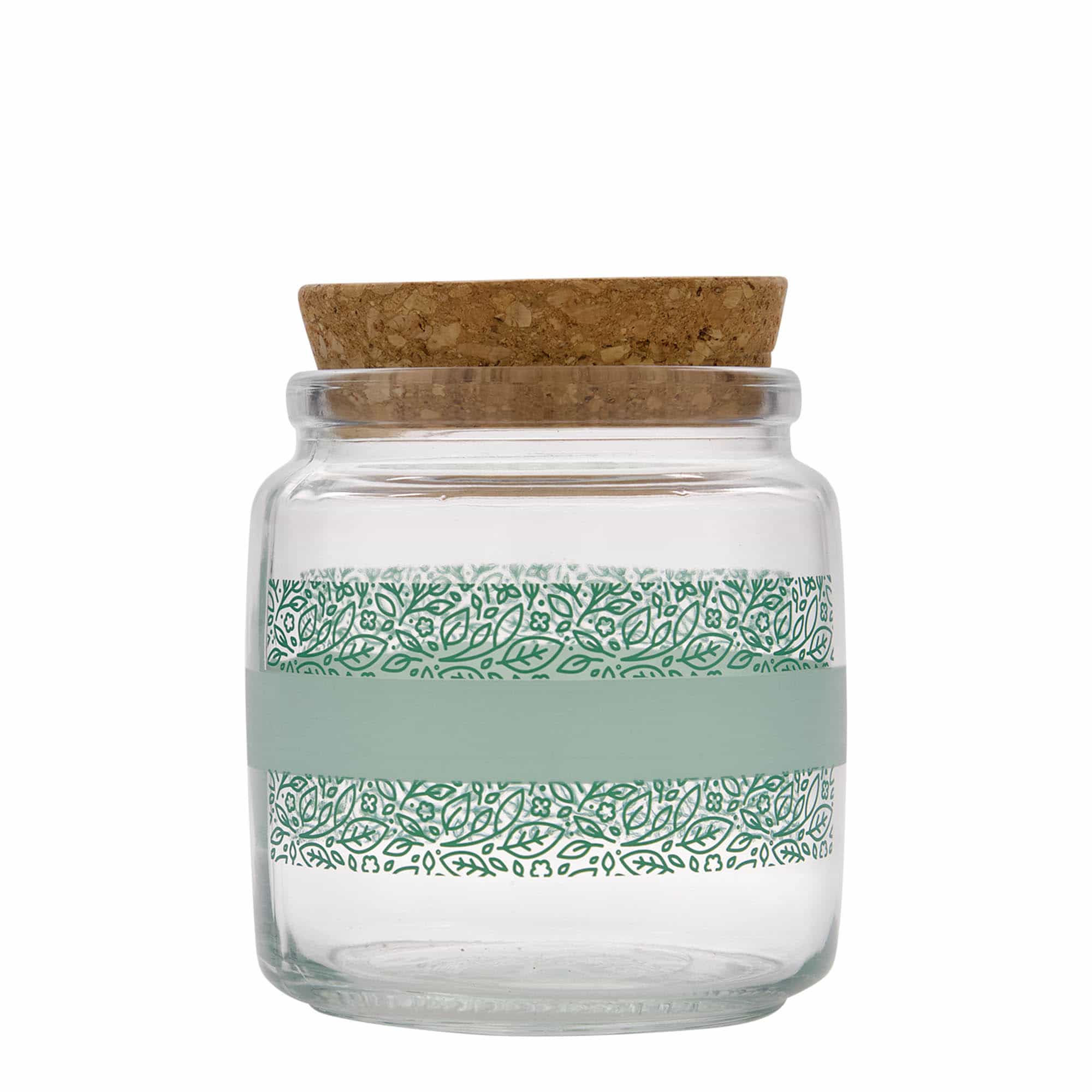 Staklenka sa plutom 750 ml 'Giara', motiv: Naturalmente verde, otvor: Pluto