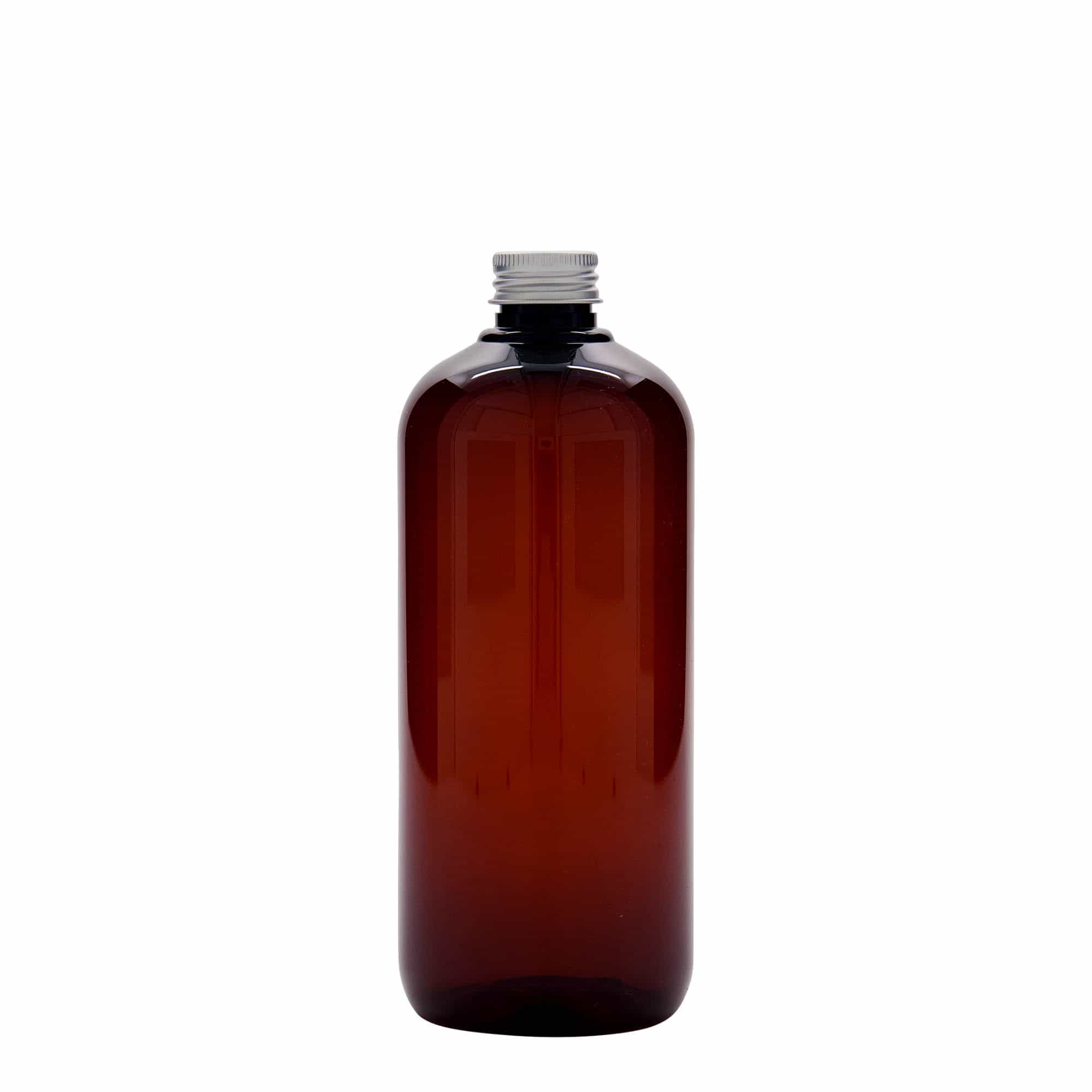 Reciklirajuća plastična flaša 500 ml 'Victor's Best', PCR, smeđa, otvor: GPI 24/410