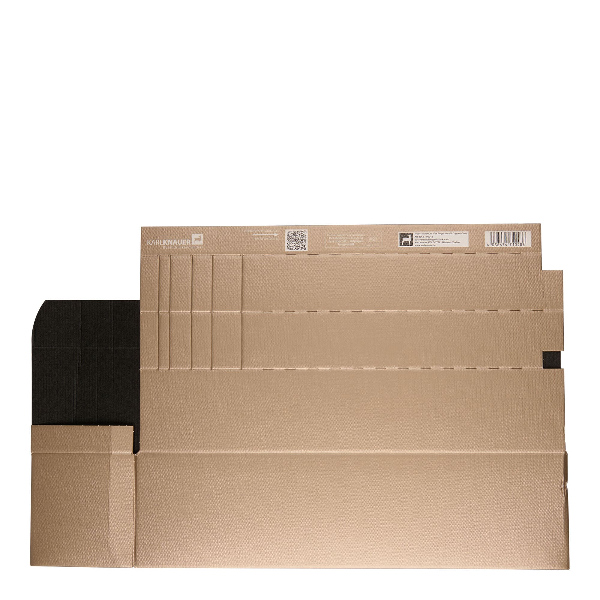 Poklon kutija 'Metallic', pravougaona, karton, šampanjac Poklon kutija 'Metallic', pravougaona, karton, šampanjac