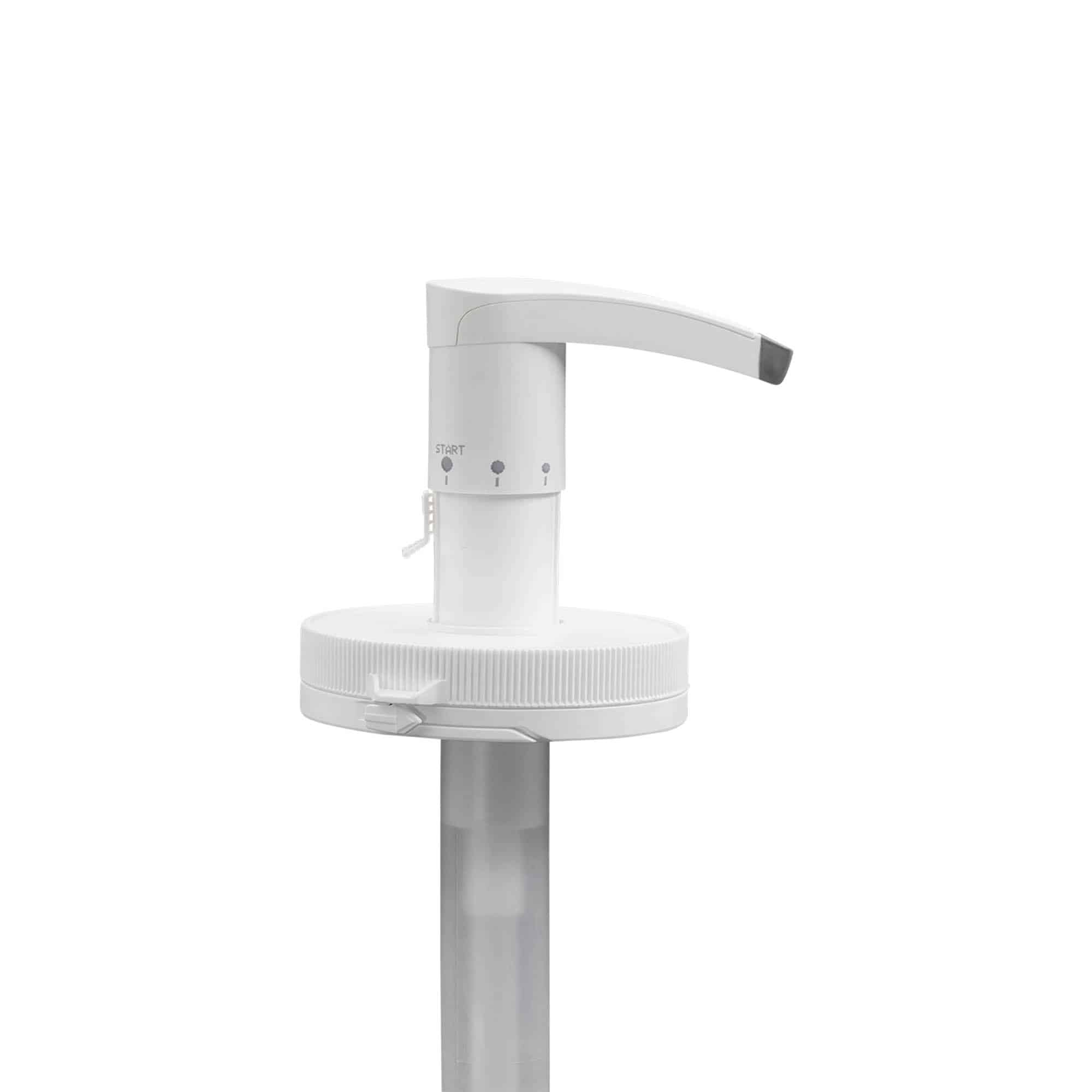 Dozirna pumpa za 655 ml 'Securibox', PE-plastika, bijela, za otvor: navojni zatvarač Dozirna pumpa za 655 ml 'Securibox', PE-plastika, bijela, za otvor: navojni zatvarač