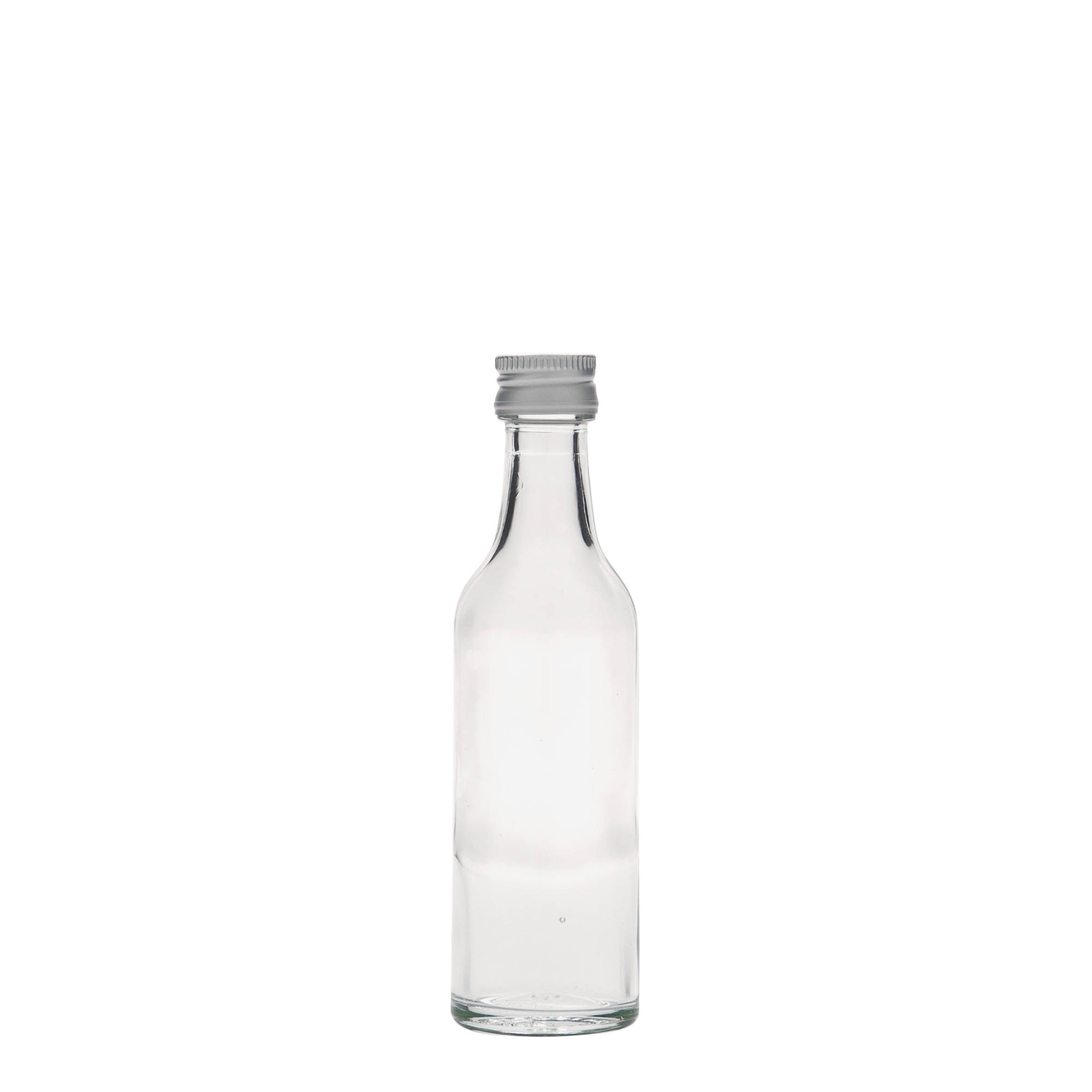 50 ml staklena bočica s ravnim grlom, otvor: PP 18 50 ml staklena bočica s ravnim grlom, otvor: PP 18