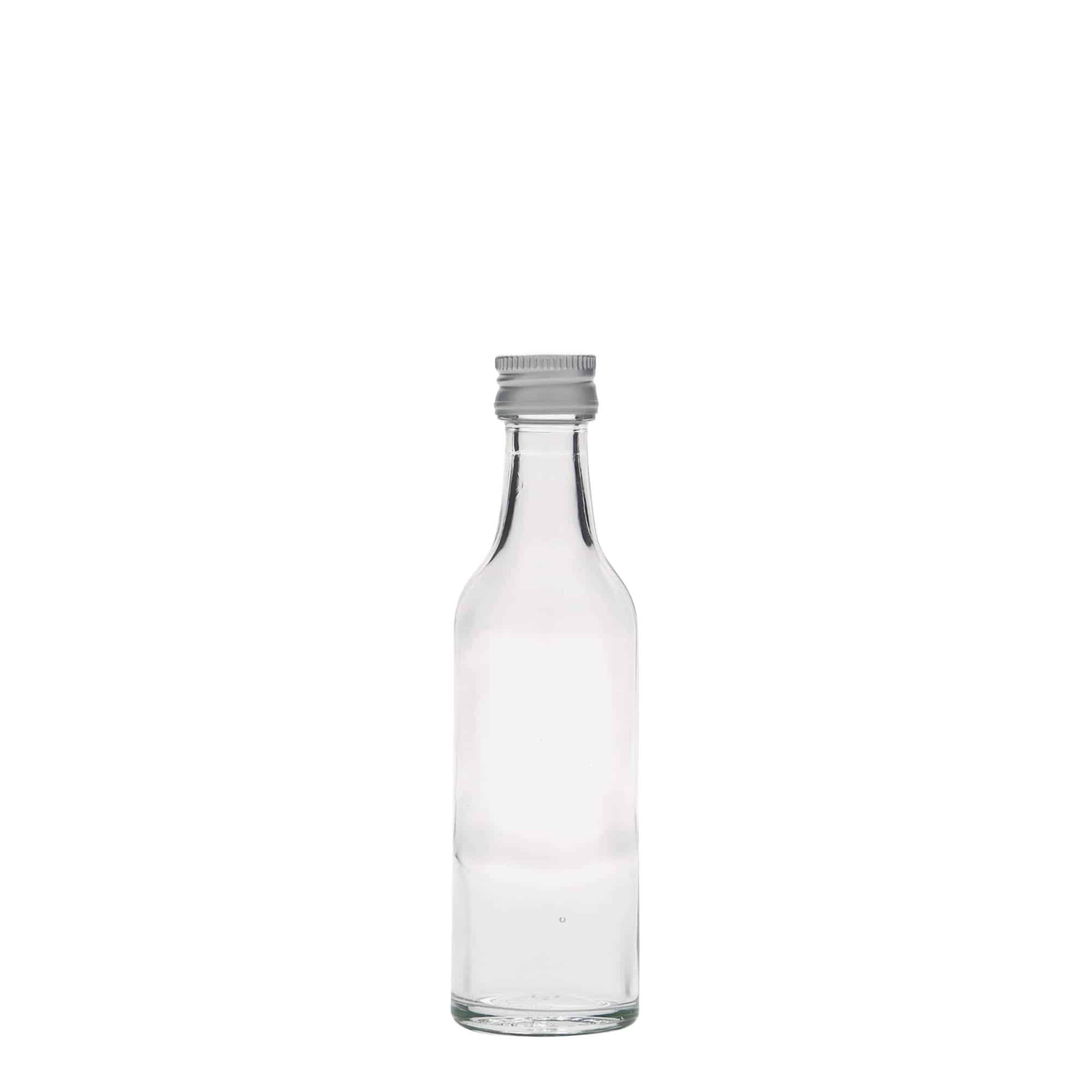 50 ml staklena bočica s ravnim grlom, otvor: PP 18 50 ml staklena bočica s ravnim grlom, otvor: PP 18