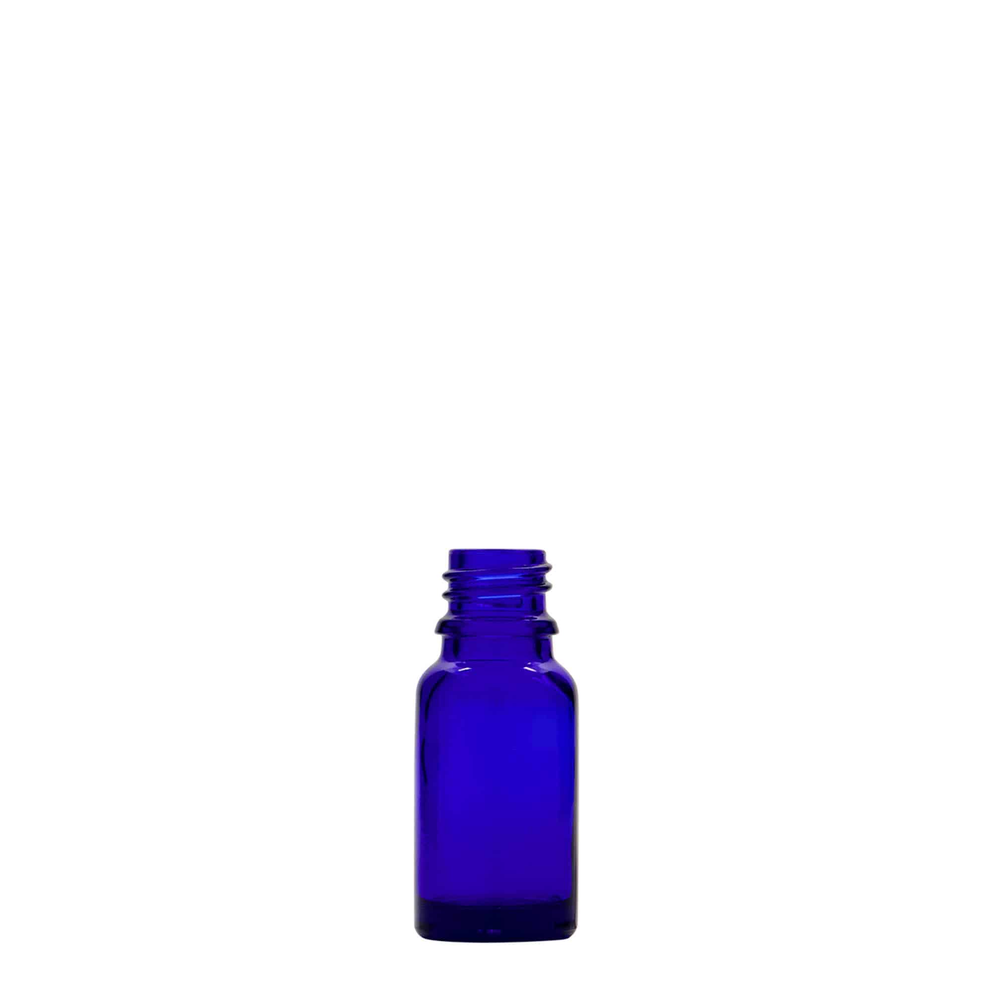 Medicinska flaša 10 ml, staklo, kraljevsko plava, otvor: DIN 18 Medicinska flaša 10 ml, staklo, kraljevsko plava, otvor: DIN 18