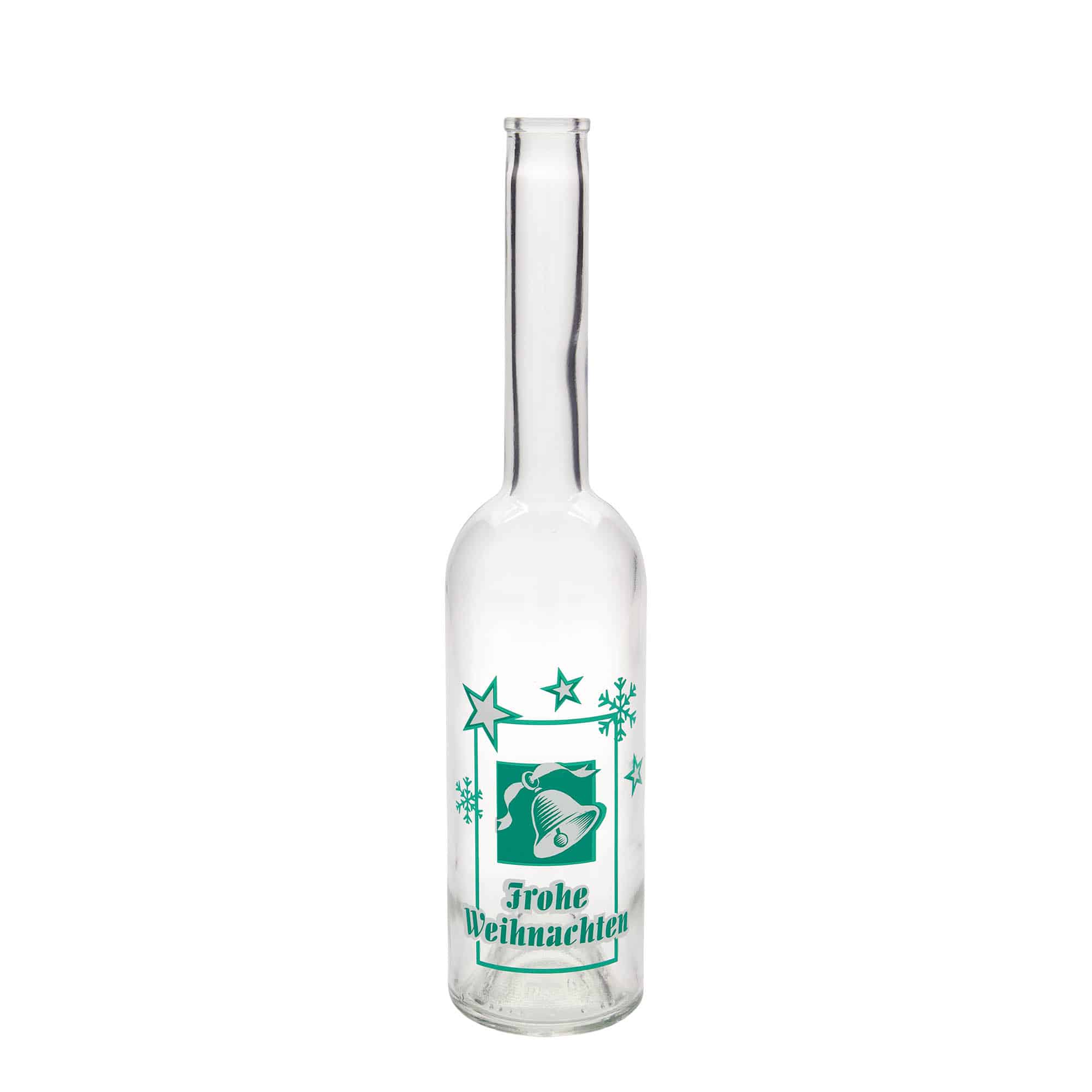 Staklena flaša 500 ml 'Opera', motiv: Sretan Božić, otvor: Pluto Staklena flaša 500 ml 'Opera', motiv: Sretan Božić, otvor: Pluto