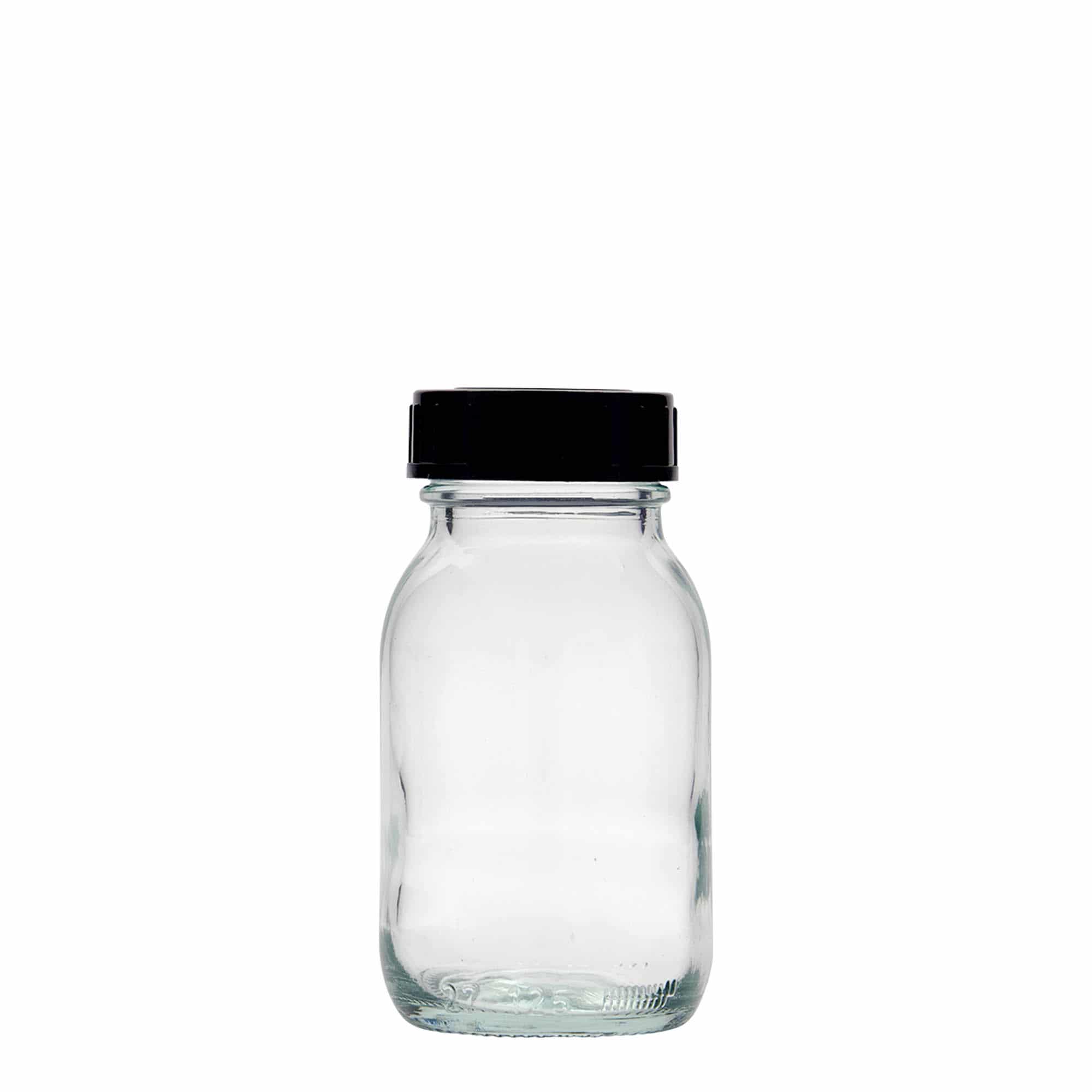 Staklenka sa širokim vratom 125 ml, otvor: DIN 40