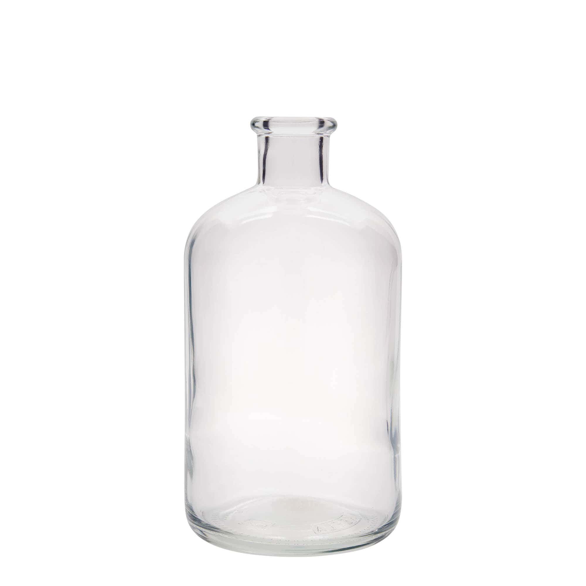 Staklena apotekarska flaša 1.000 ml, otvor: Pluto Staklena apotekarska flaša 1.000 ml, otvor: Pluto