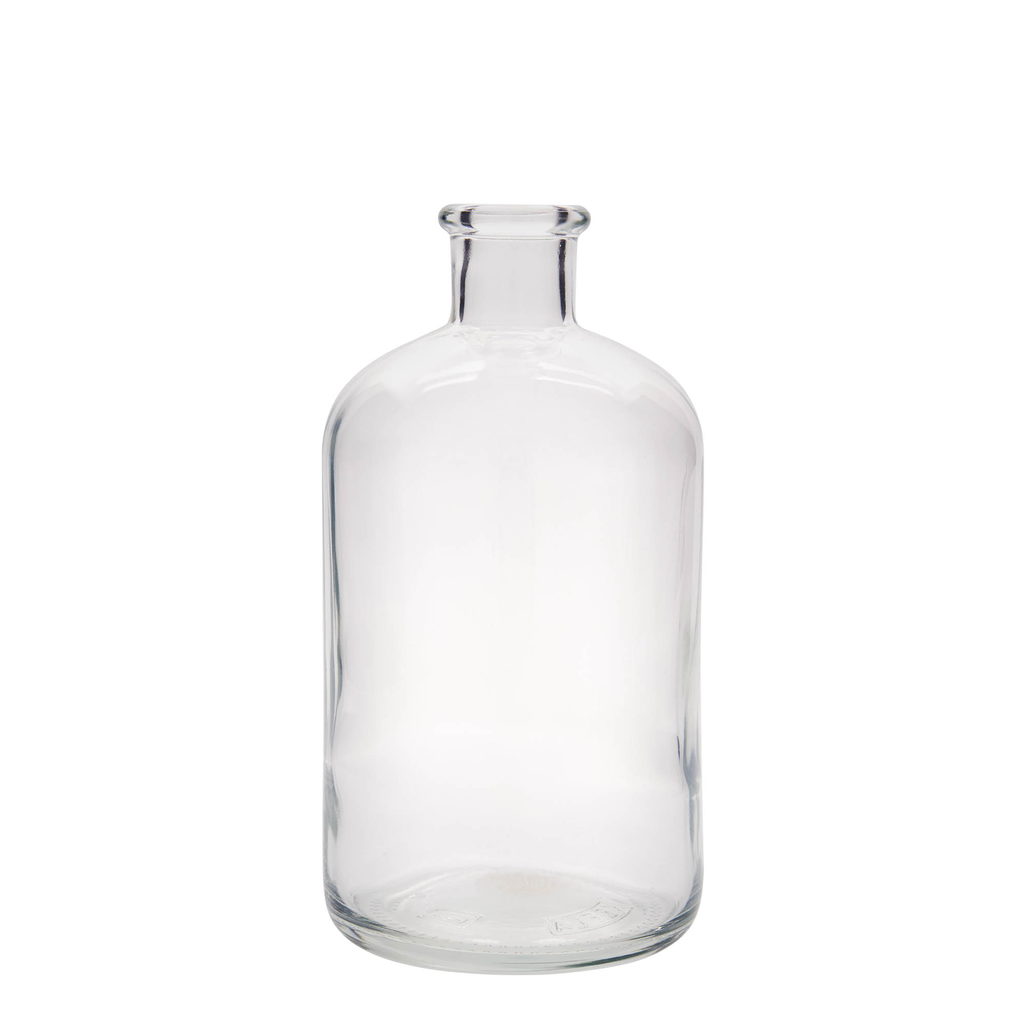 1.000 ml staklena boca apotekarska, otvor: čep