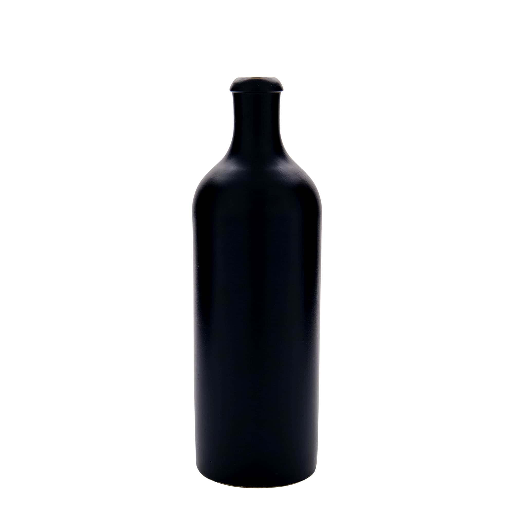 Glineni vrč 750 ml, keramika, crna, otvor: Pluto Glineni vrč 750 ml, keramika, crna, otvor: Pluto