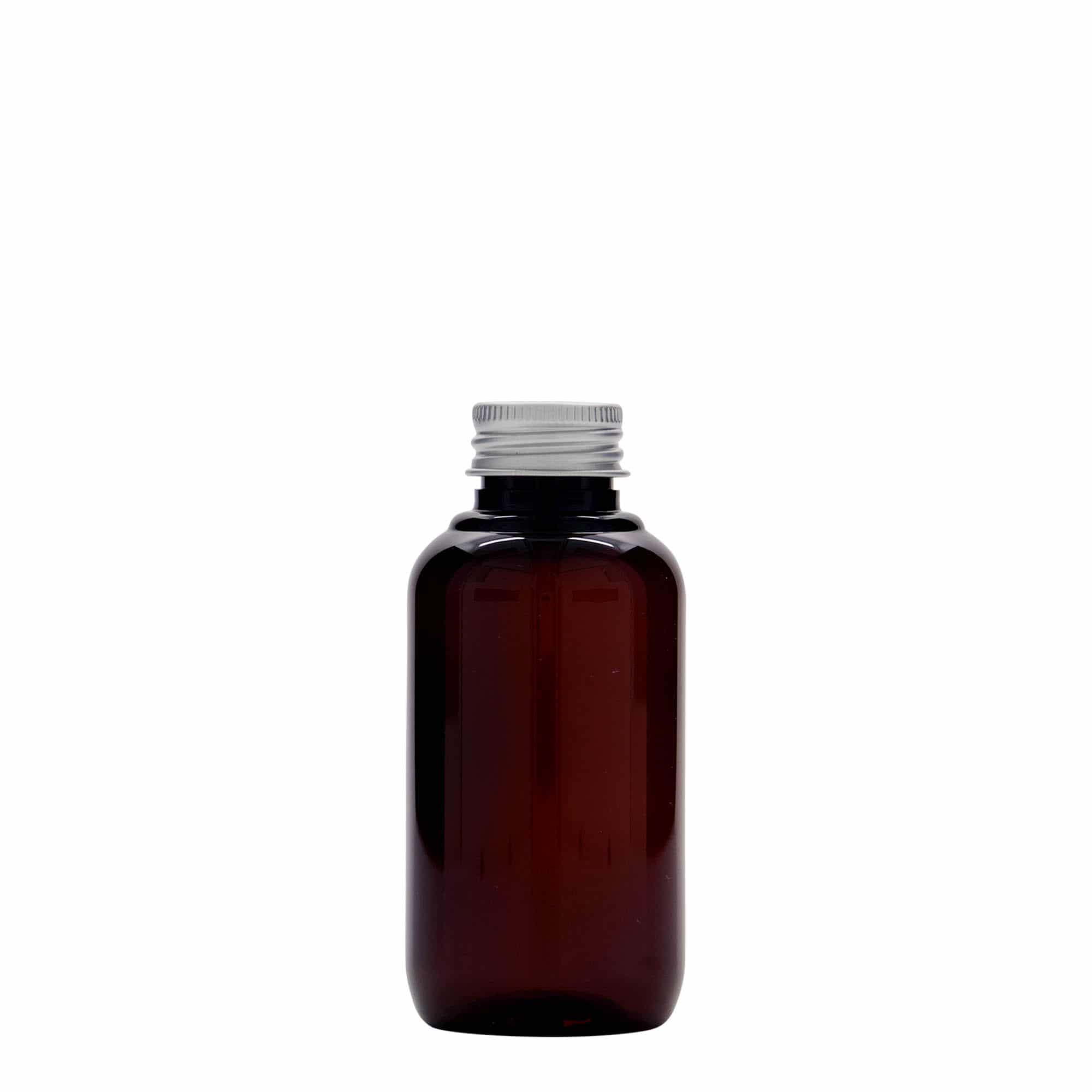 Reciklirajuća plastična flaša 100 ml 'Victor's Best', PCR, smeđa, otvor: GPI 24/410