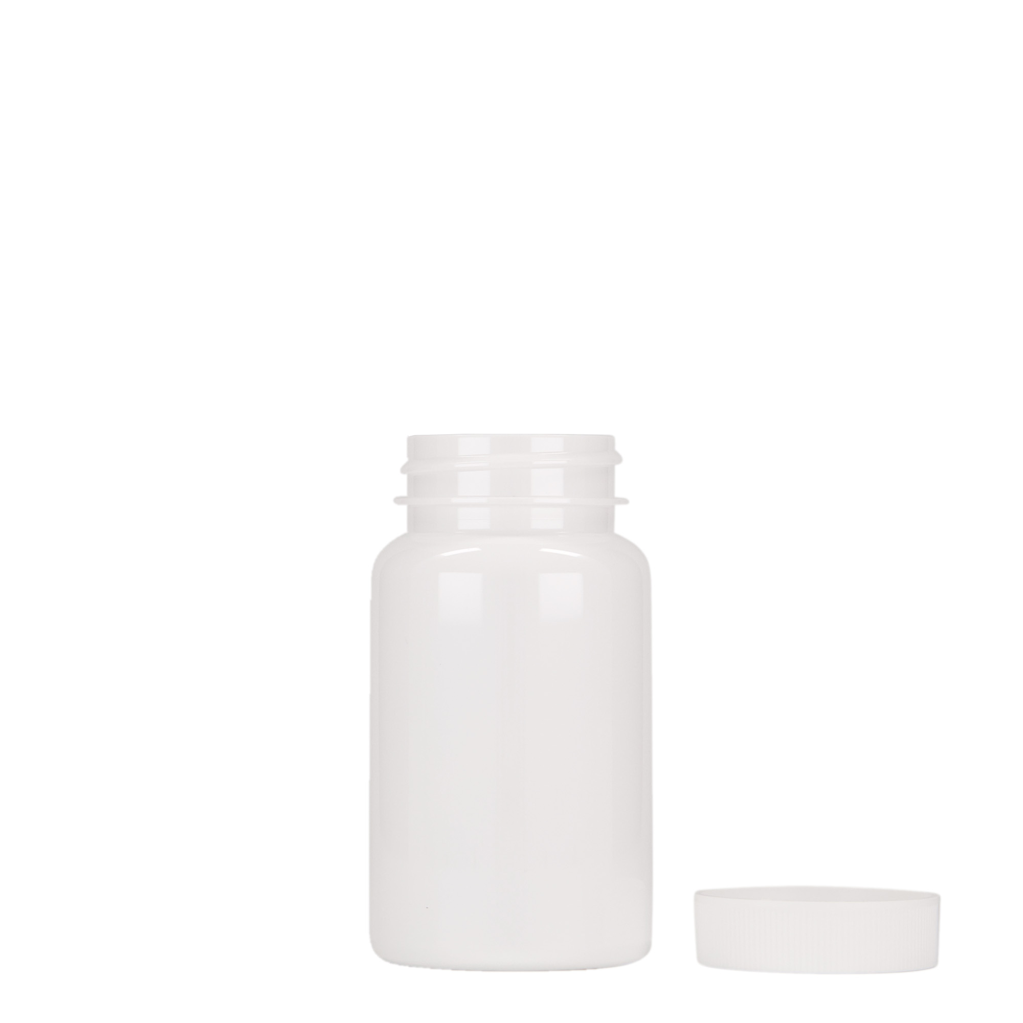 100 ml PET ambalaža, plastika, bijela, grlo: 38/400