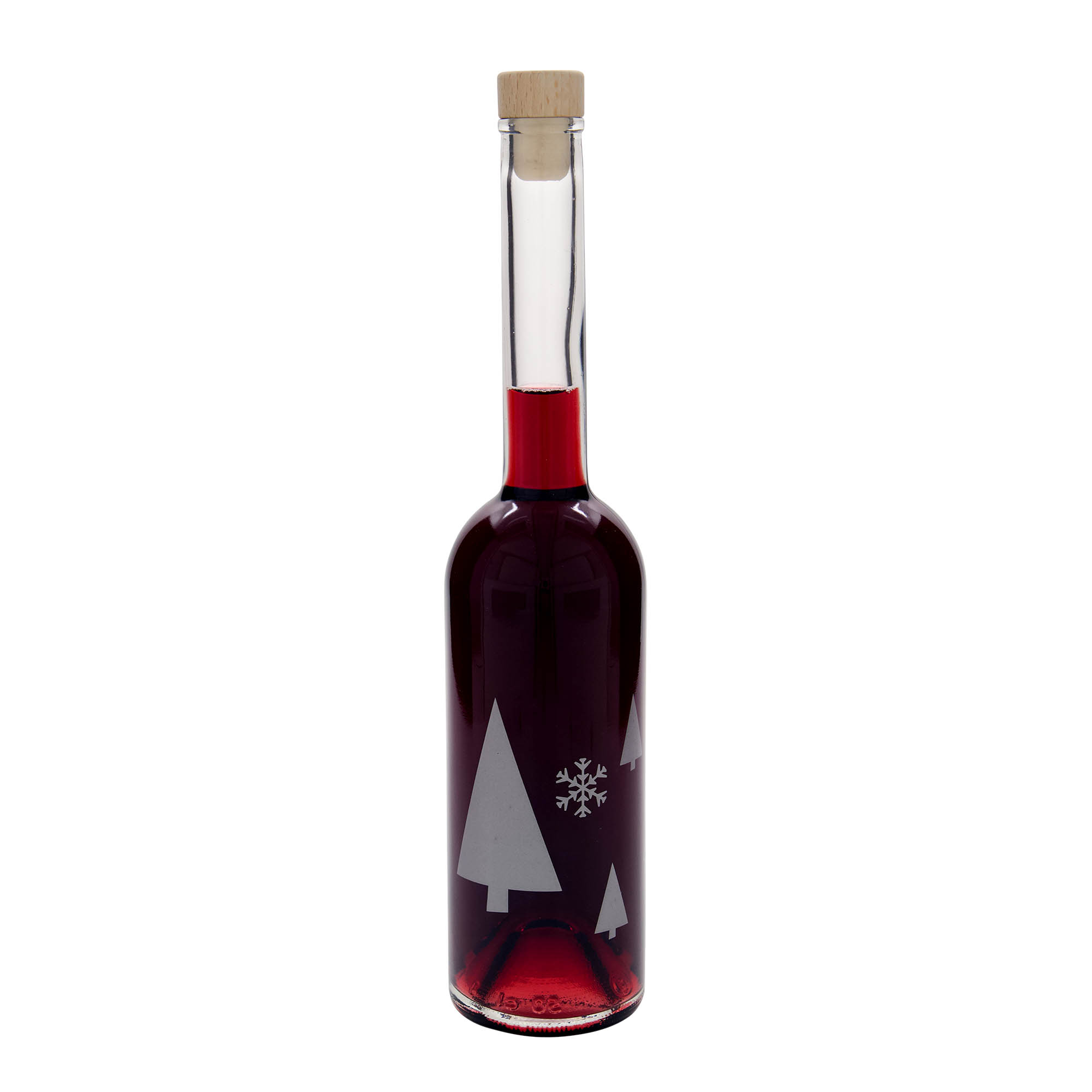 500 ml staklena boca 'Opera', motiv: pahulje snijega, grlo: pluta 500 ml staklena boca 'Opera', motiv: pahulje snijega, grlo: pluta