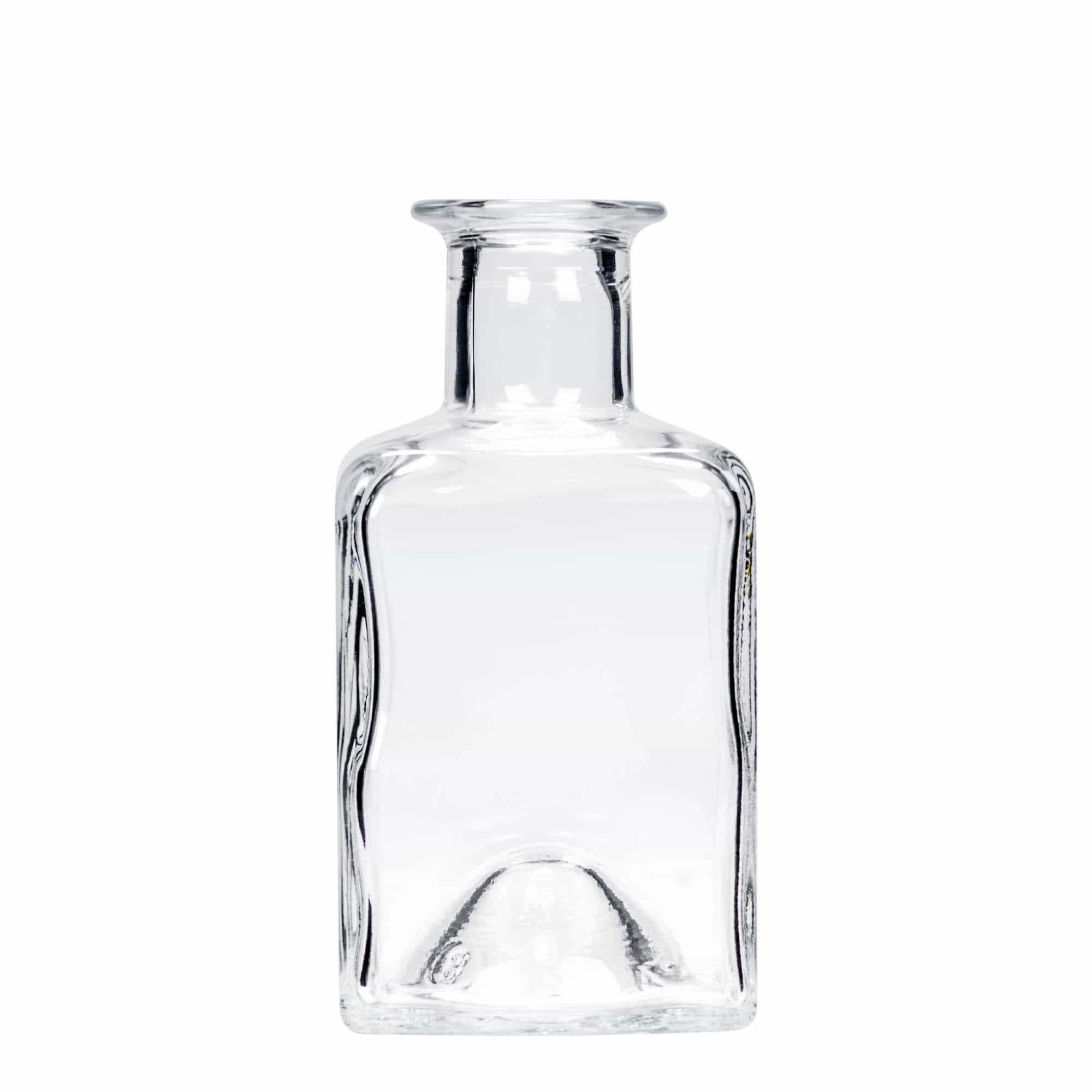 Staklena flaša 200 ml 'Kubica', kvadratna, otvor: Pluto Staklena flaša 200 ml 'Kubica', kvadratna, otvor: Pluto