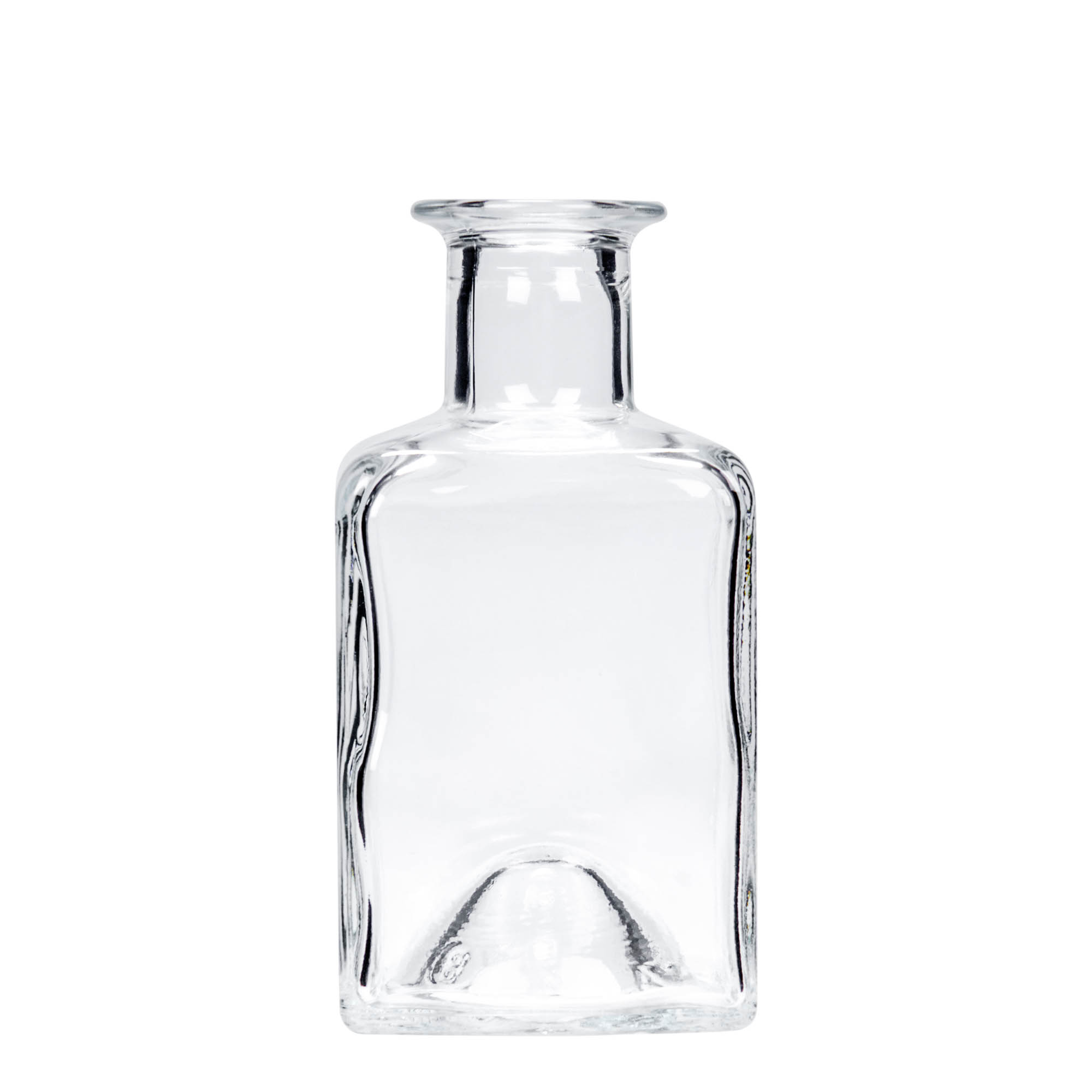 200 ml staklena boca 'Kubica', kvadratna, grlo: čep 200 ml staklena boca 'Kubica', kvadratna, grlo: čep