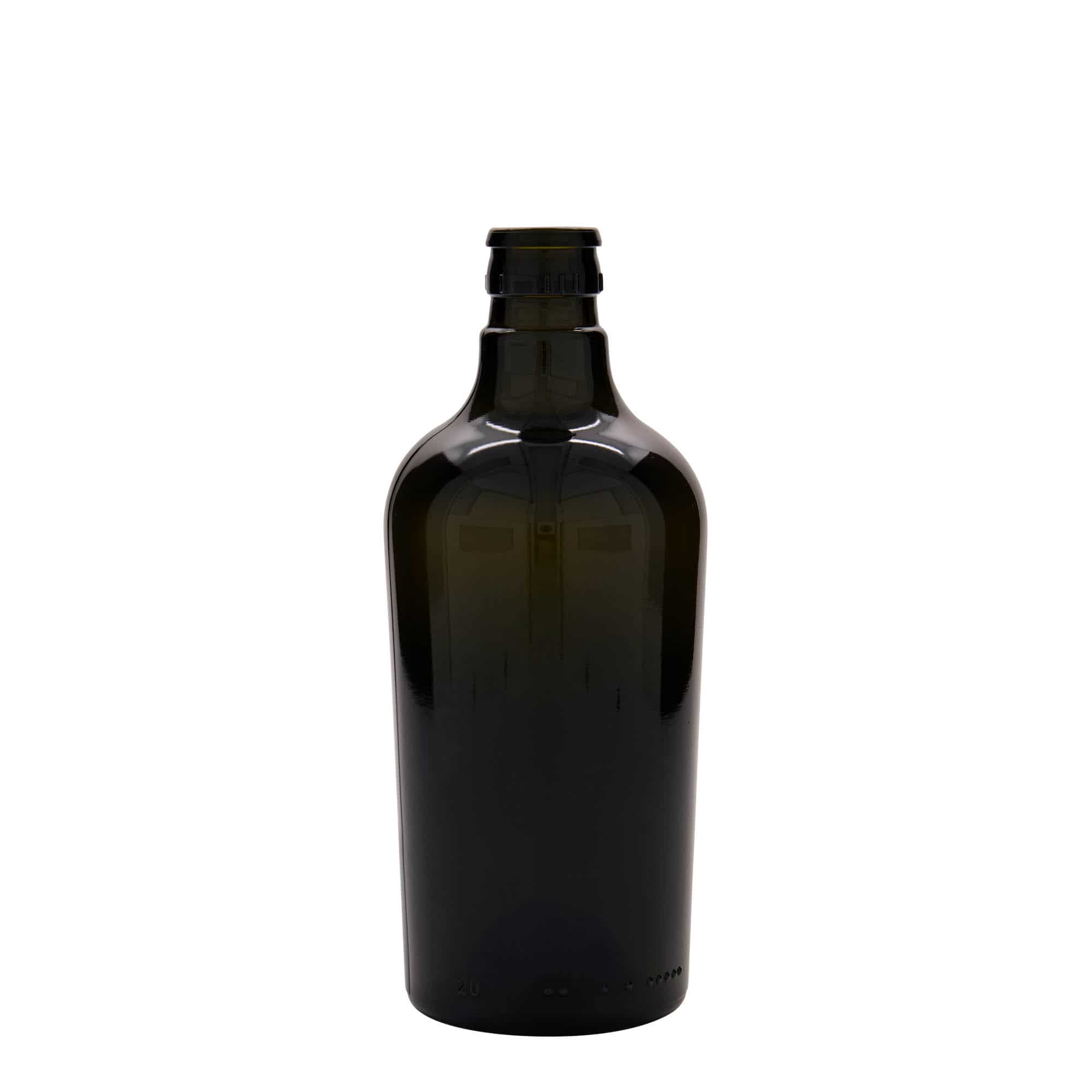Flaša za sirće/ulje 500 ml 'Oleum', staklo, antikno zelena, otvor: DOP Flaša za sirće/ulje 500 ml 'Oleum', staklo, antikno zelena, otvor: DOP