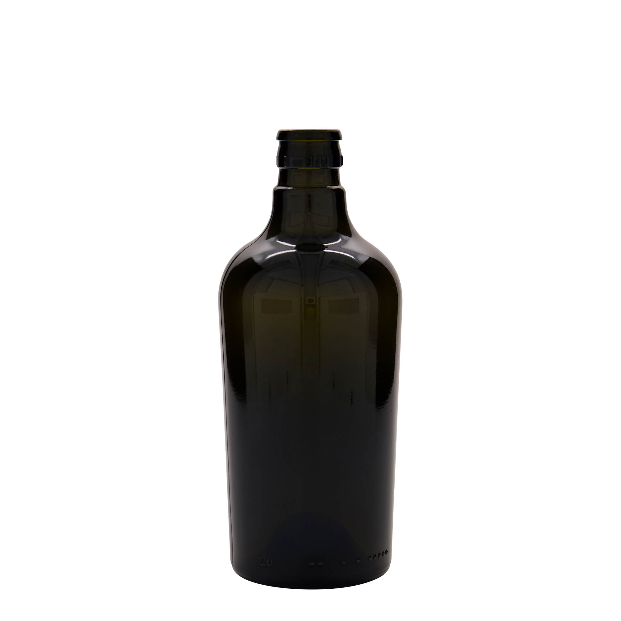 500 ml boca za sirće/ulje „Oleum“, staklo, antikno zeleno, grlo: DOP