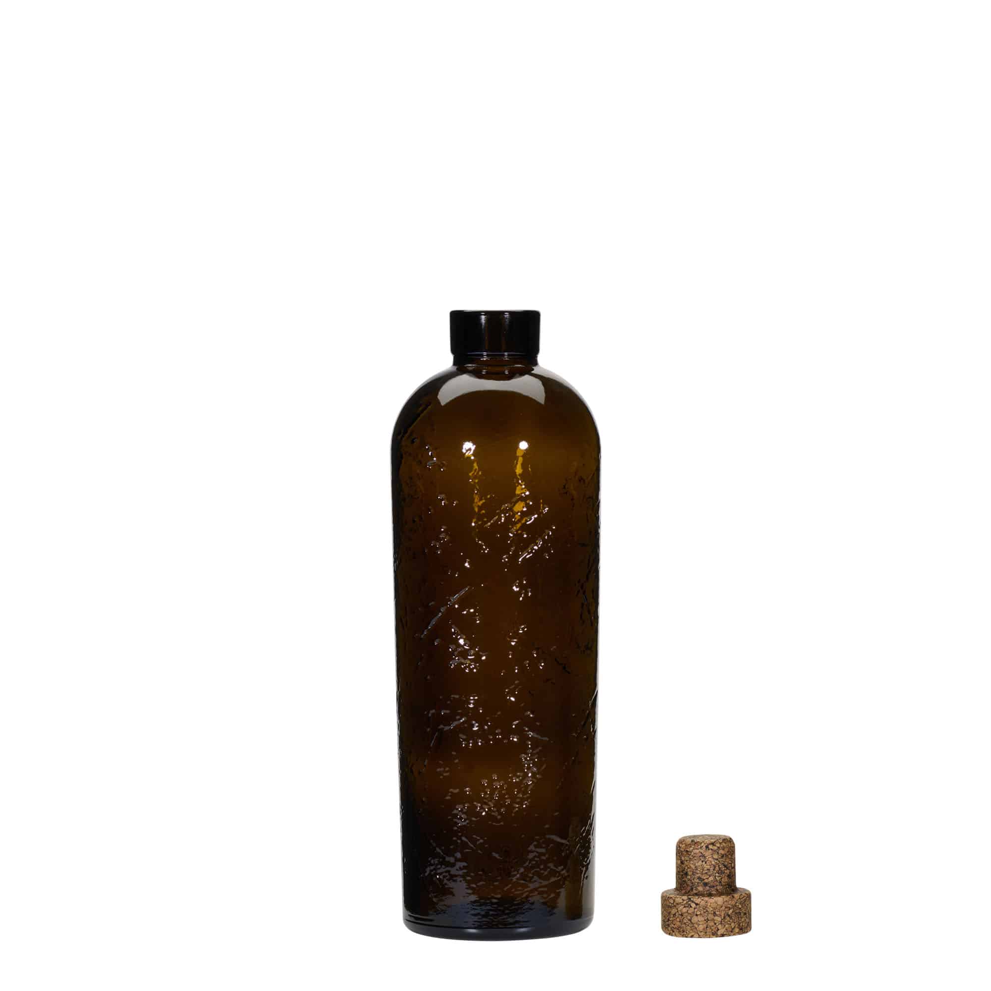 Wildly Crafted Staklena flaša 700 ml 'Natural', smeđa, otvor: Pluto