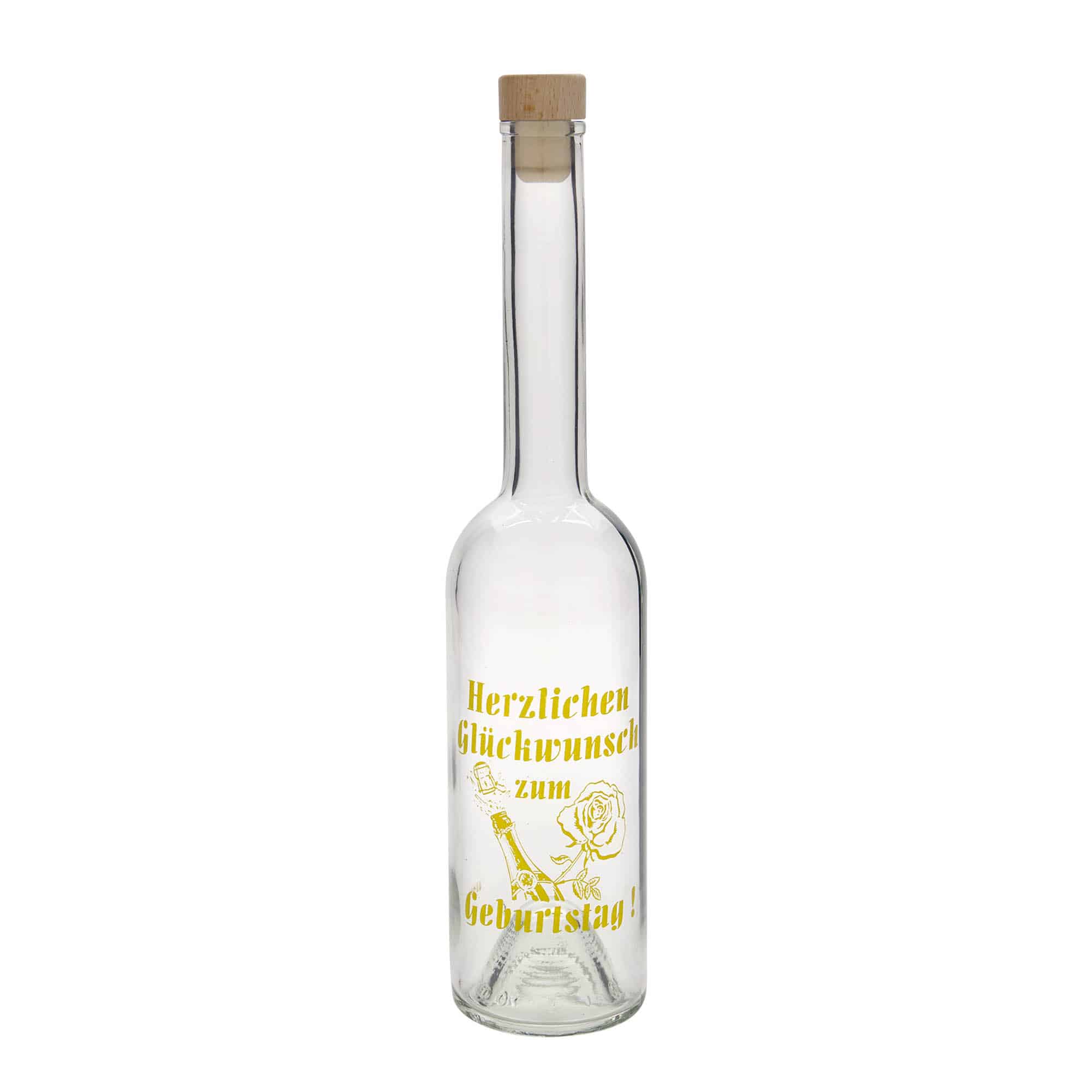 Staklena flaša 500 ml 'Opera', motiv: Apple, otvor: Pluto