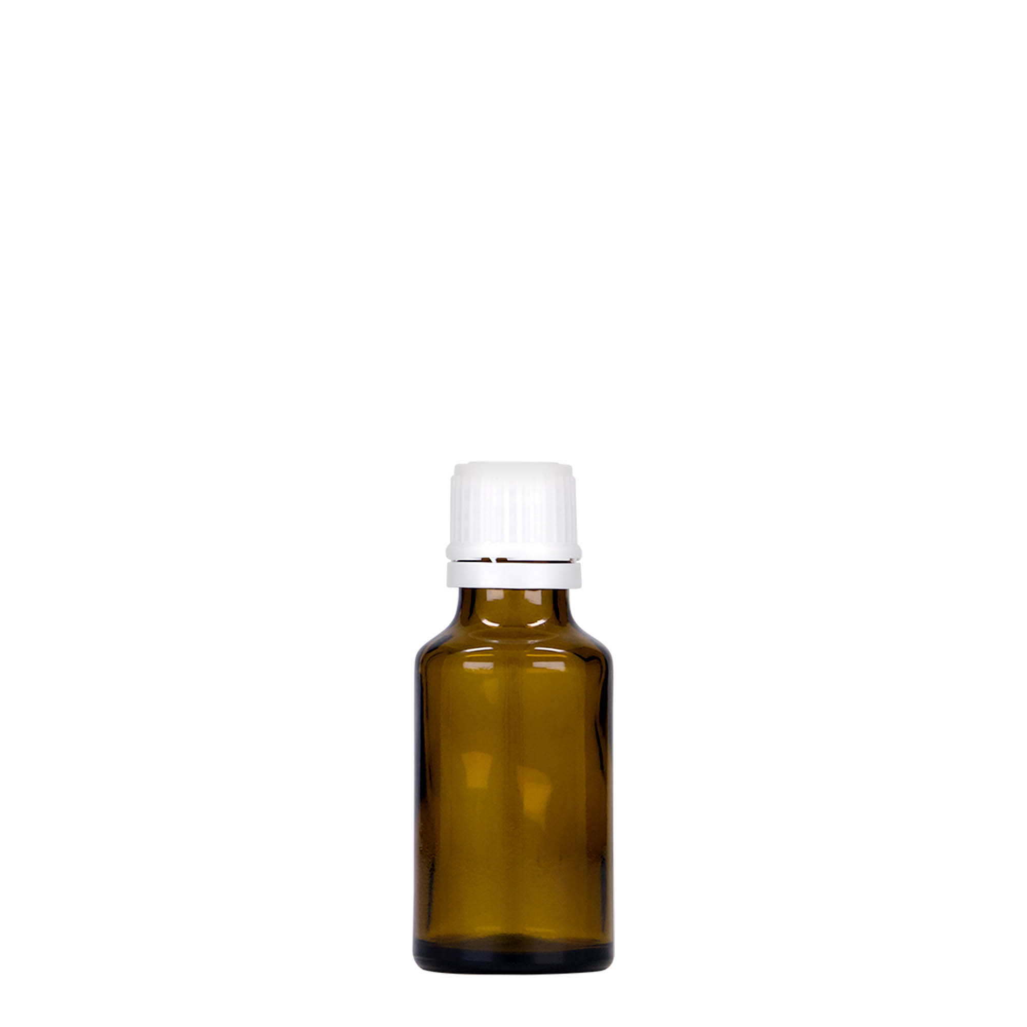 25 ml medicinska bočica, staklo, smeđa, grlo: DIN 18