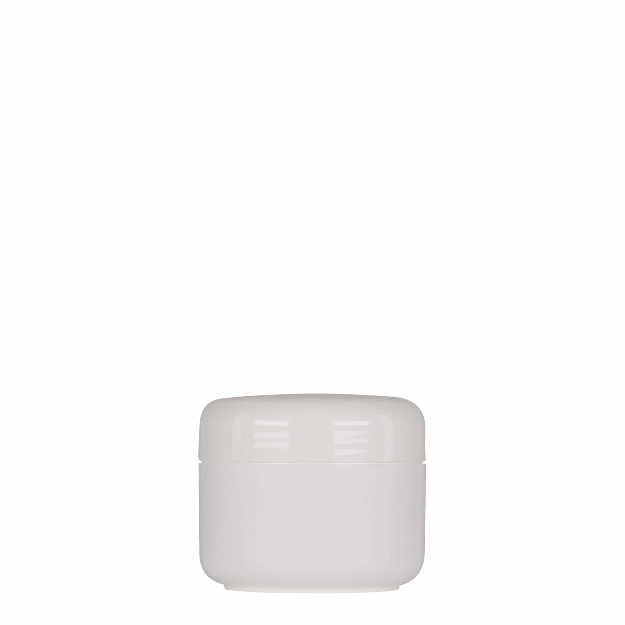 50 ml plastična posuda 'Bianca', PP, bijela, otvor: navojni zatvarač