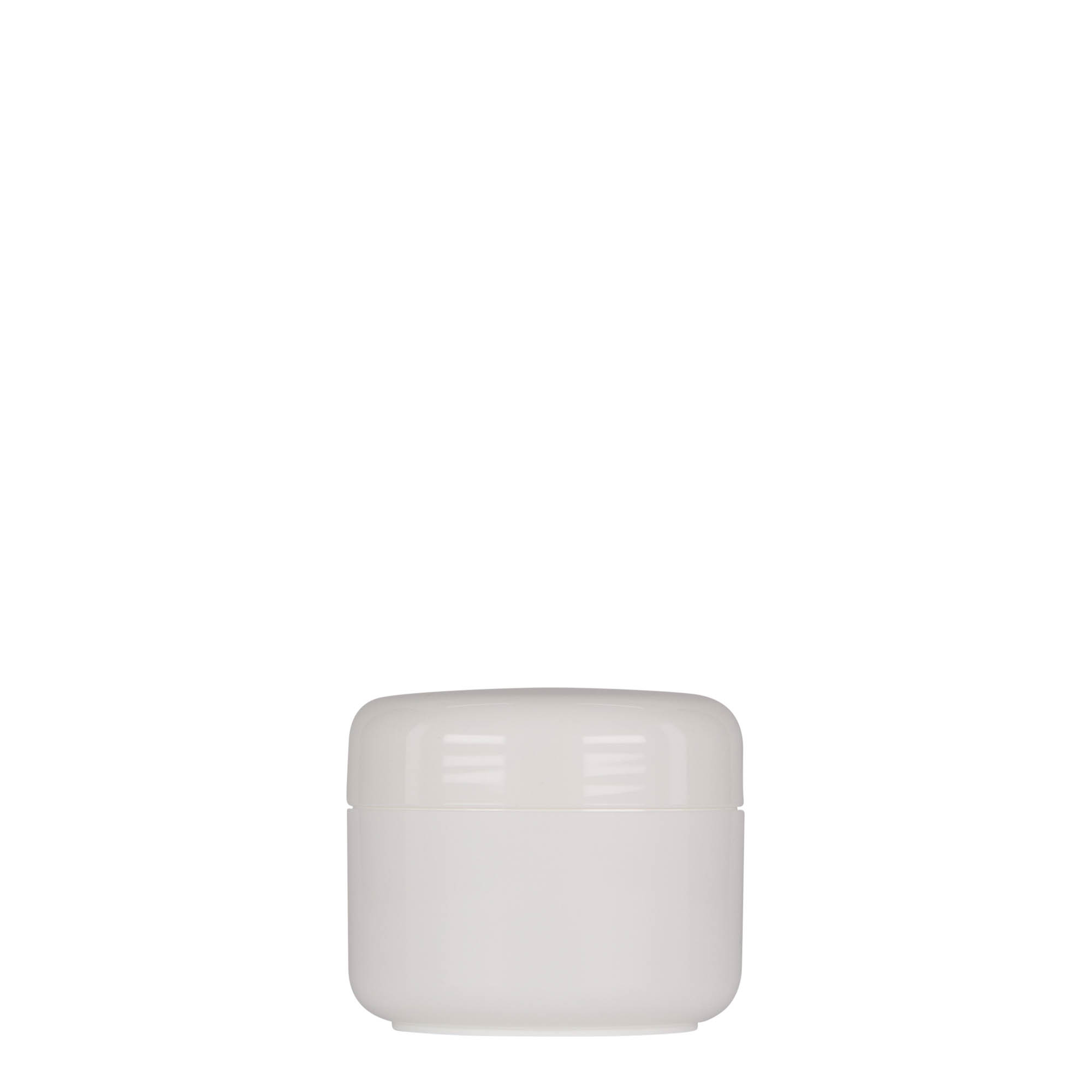 50 ml plastična posuda 'Bianca', PP, bijela, otvor: navojni zatvarač 50 ml plastična posuda 'Bianca', PP, bijela, otvor: navojni zatvarač