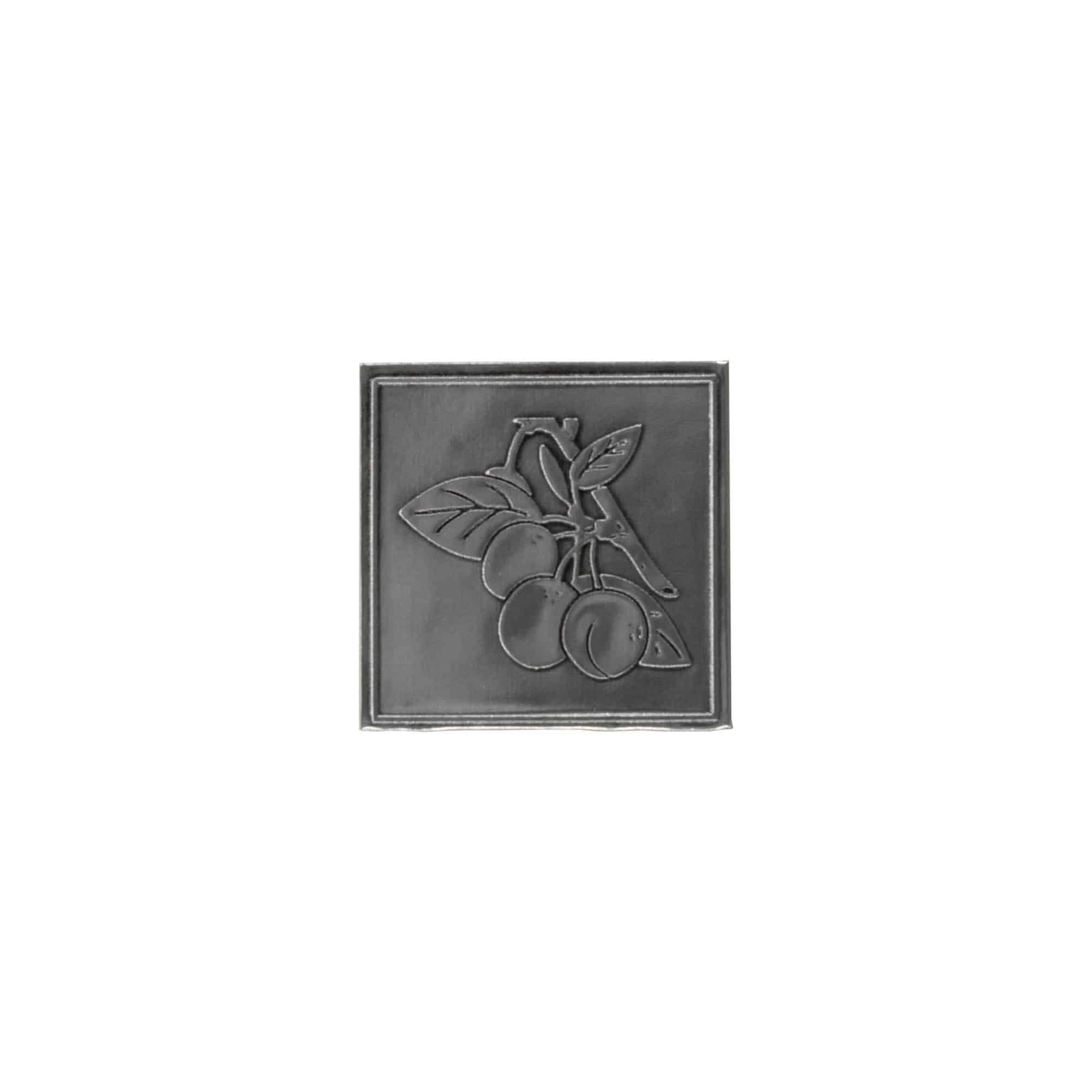 Limena etiketa 'Mirabela', kvadratna, metal, srebrna Limena etiketa 'Mirabela', kvadratna, metal, srebrna