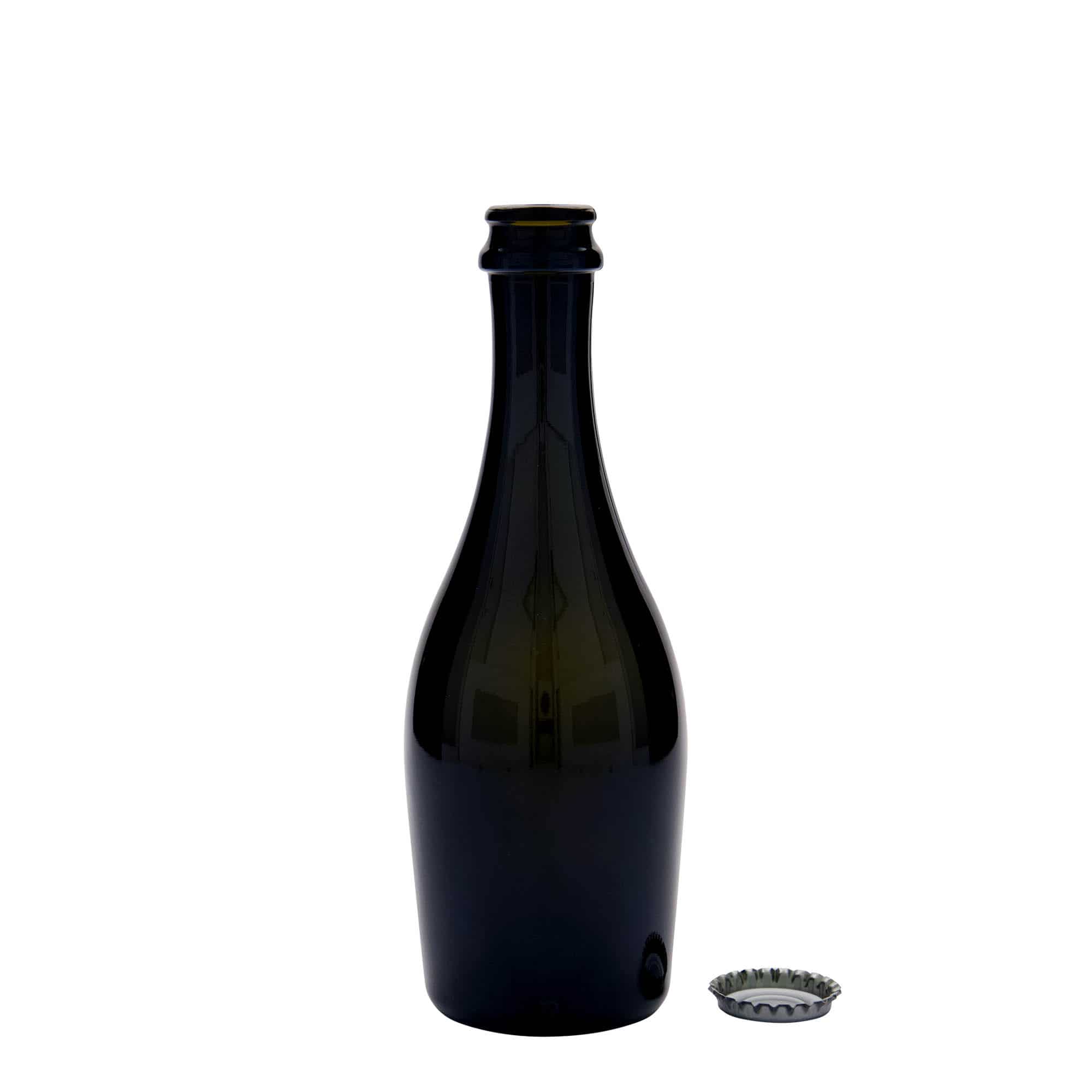 Flaša za pjenušac 330 ml 'Carmen', staklo, antikno zelena, otvor: Krunski čep Flaša za pjenušac 330 ml 'Carmen', staklo, antikno zelena, otvor: Krunski čep