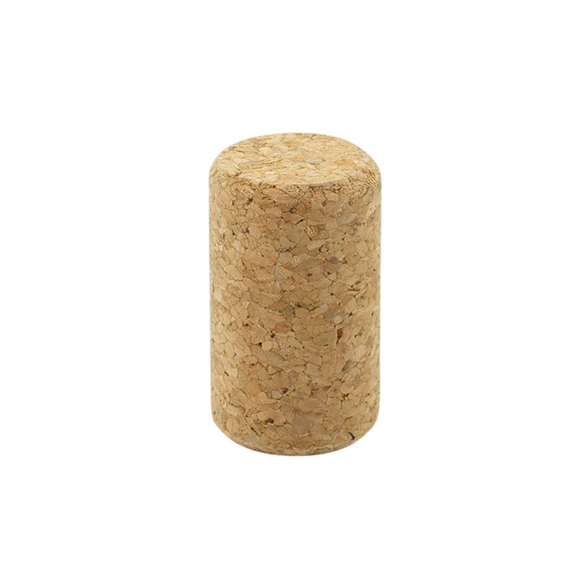 Čep za vino 22,5 mm, prešani pluto, bež, za grlo: plutasti