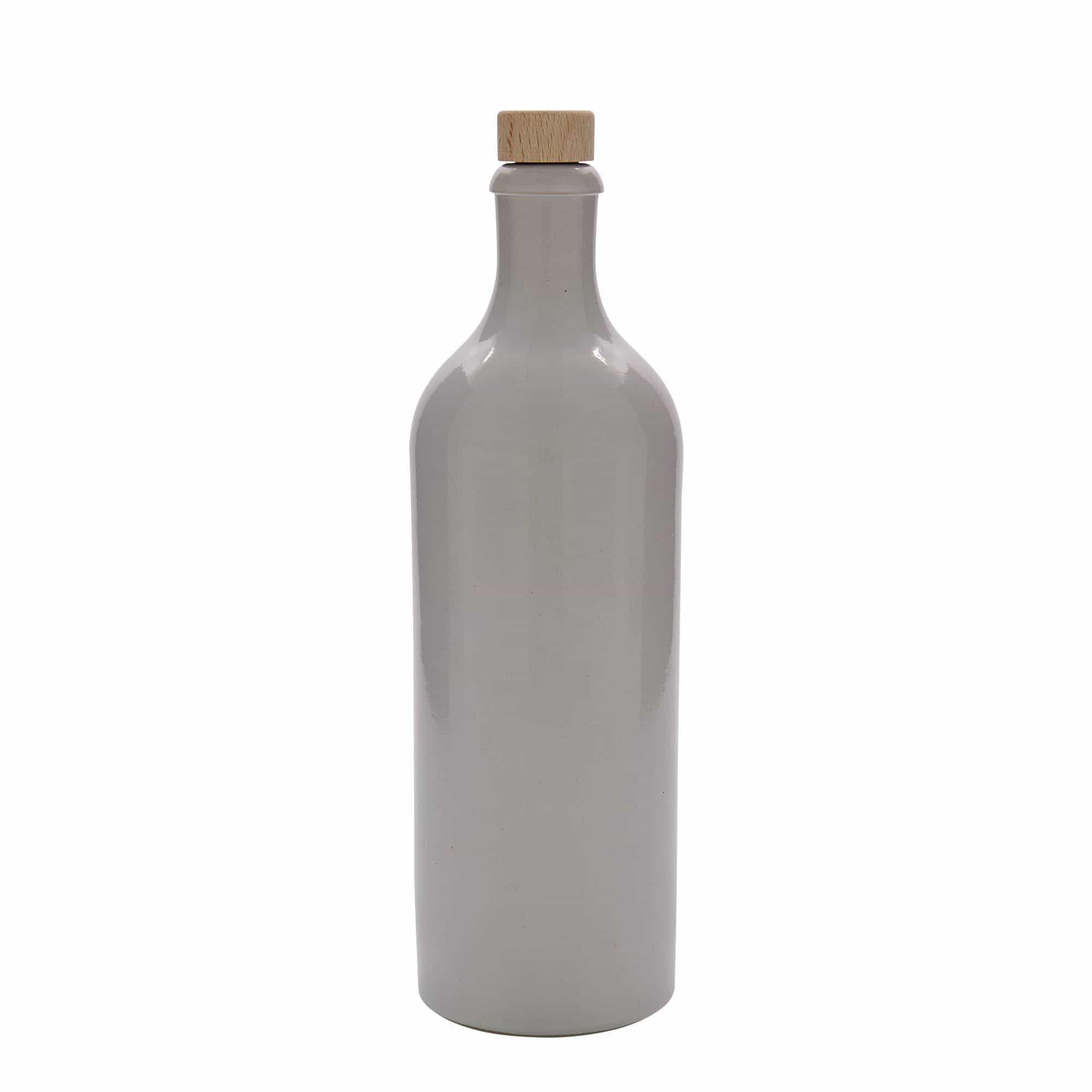 Glineni vrč 700 ml, keramika, bijela, otvor: Pluto
