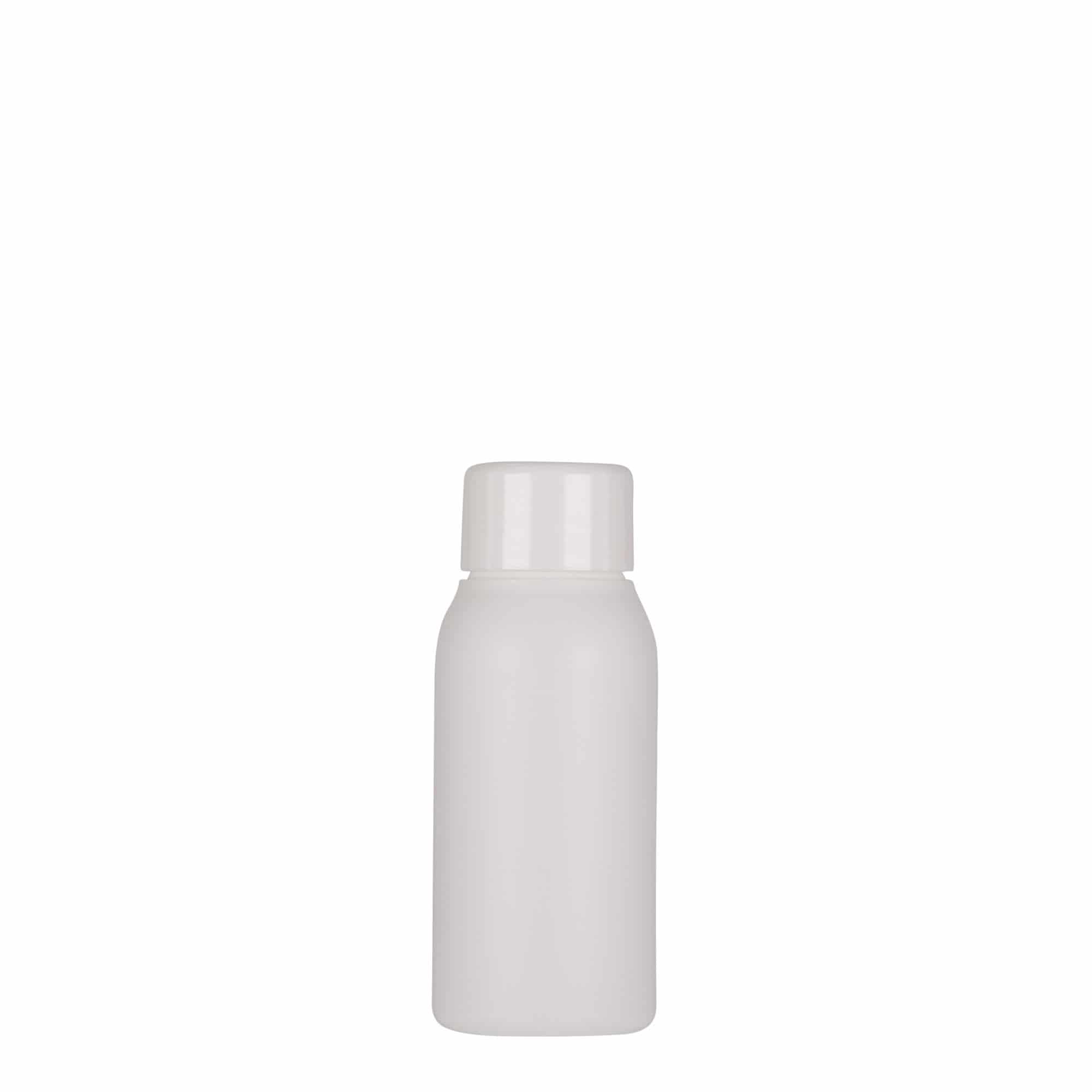 50 ml plastična bočica „Tuffy“, HDPE, bijela, grlo: 24/410