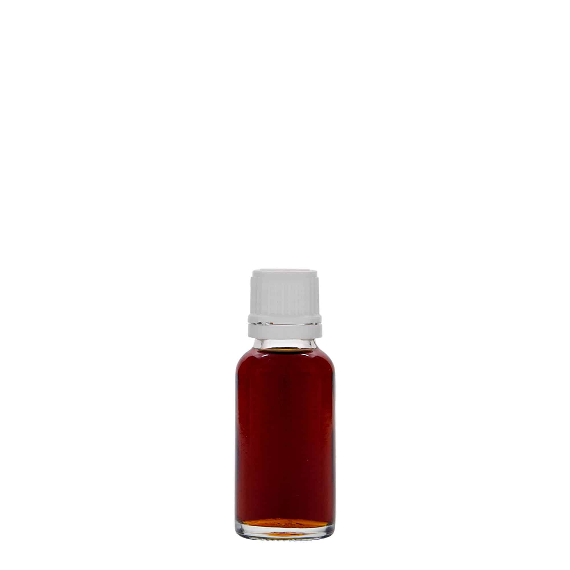 20 ml medicinska bočica, staklo, otvor: DIN 18