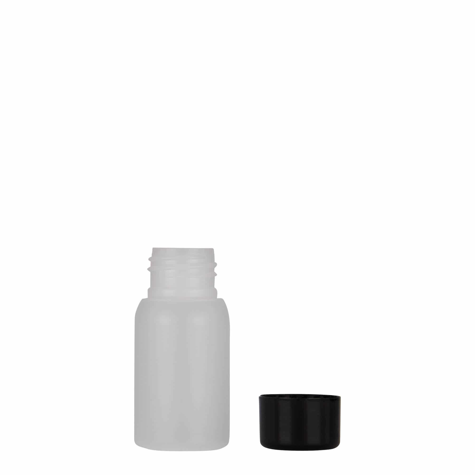 30 ml plastična bočica „Tuffy“, HDPE, prirodna, grlo: 24/410