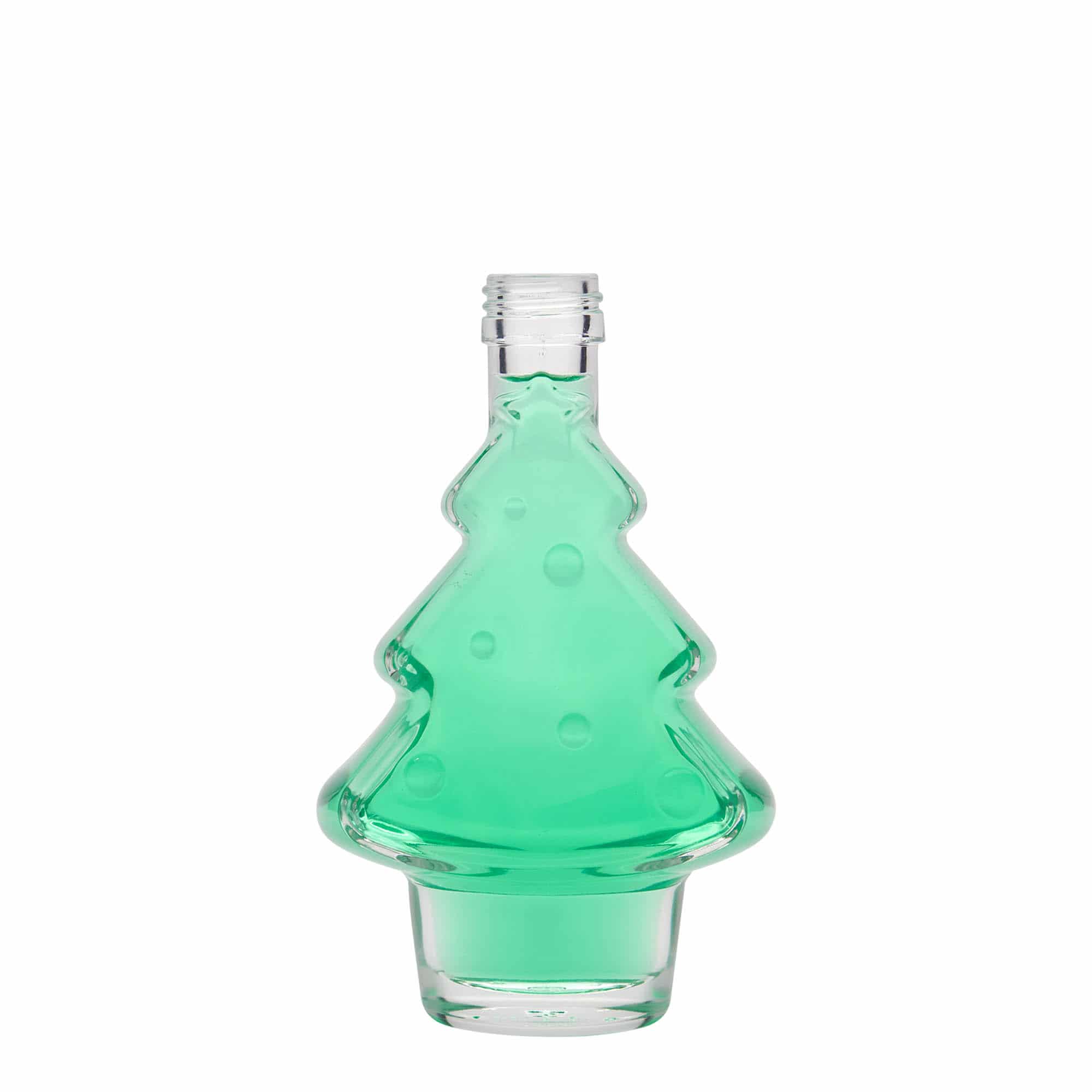 Staklena flaša 200 ml 'Jelka', otvor: PP 28