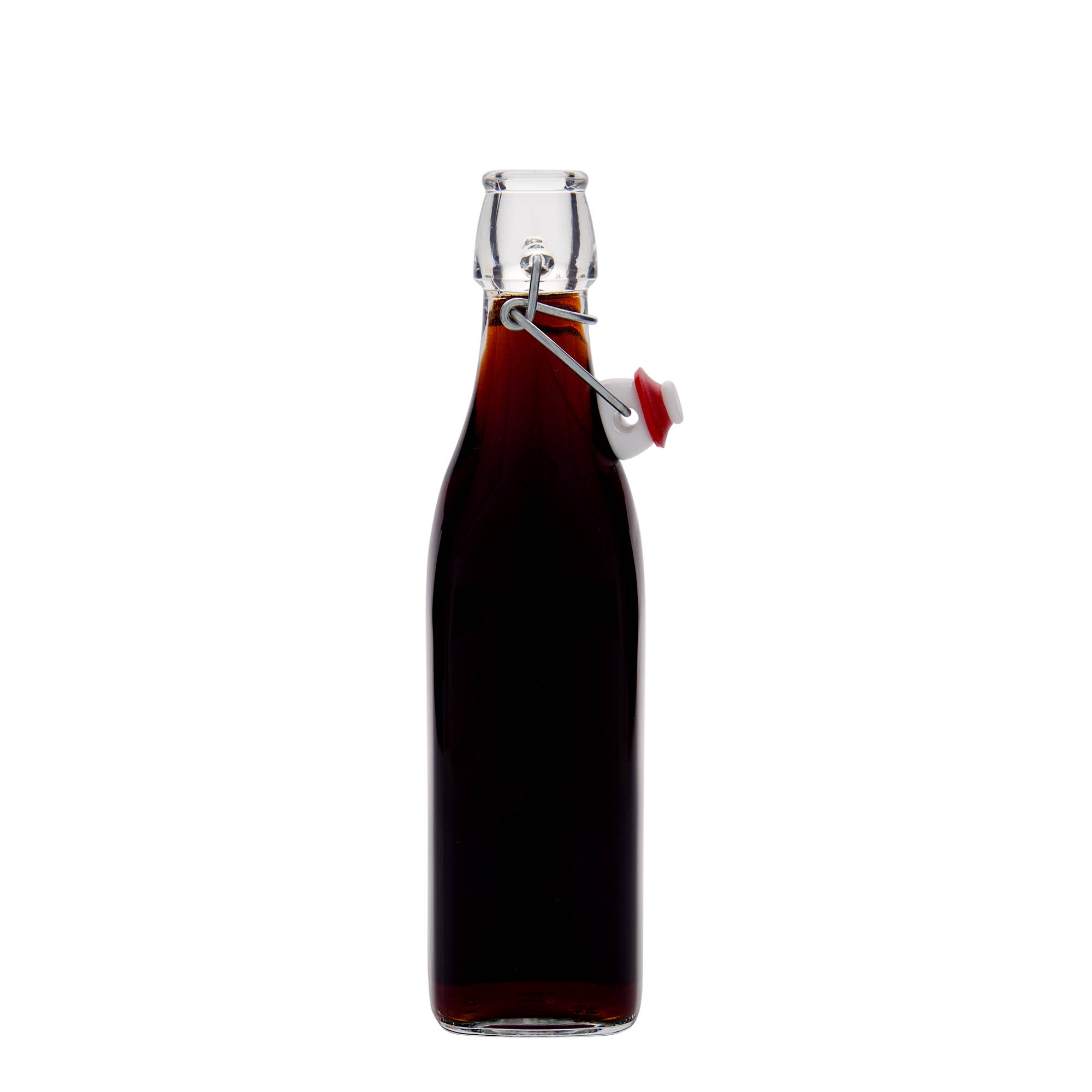 500 ml staklena boca 'Swing, kvadratna, grlo: zatvarač s kopčom' 500 ml staklena boca 'Swing, kvadratna, grlo: zatvarač s kopčom'