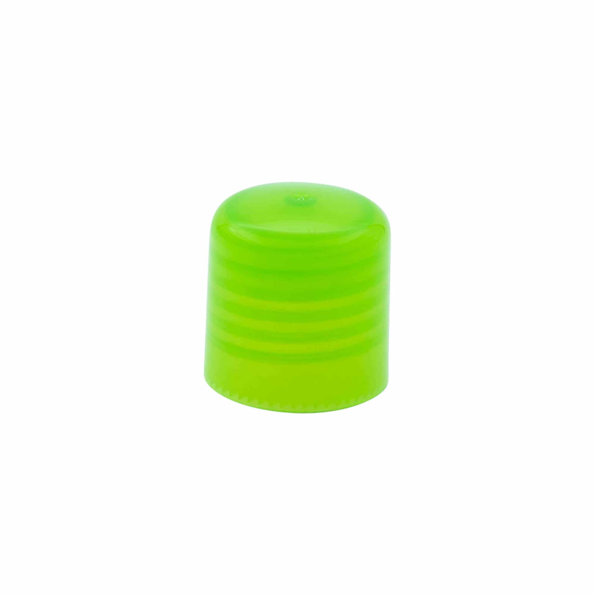 Zakrka sa iglom za ubrizgavanje, PP plastika, zelena, za grlo: 24/410 Zakrka sa iglom za ubrizgavanje, PP plastika, zelena, za grlo: 24/410