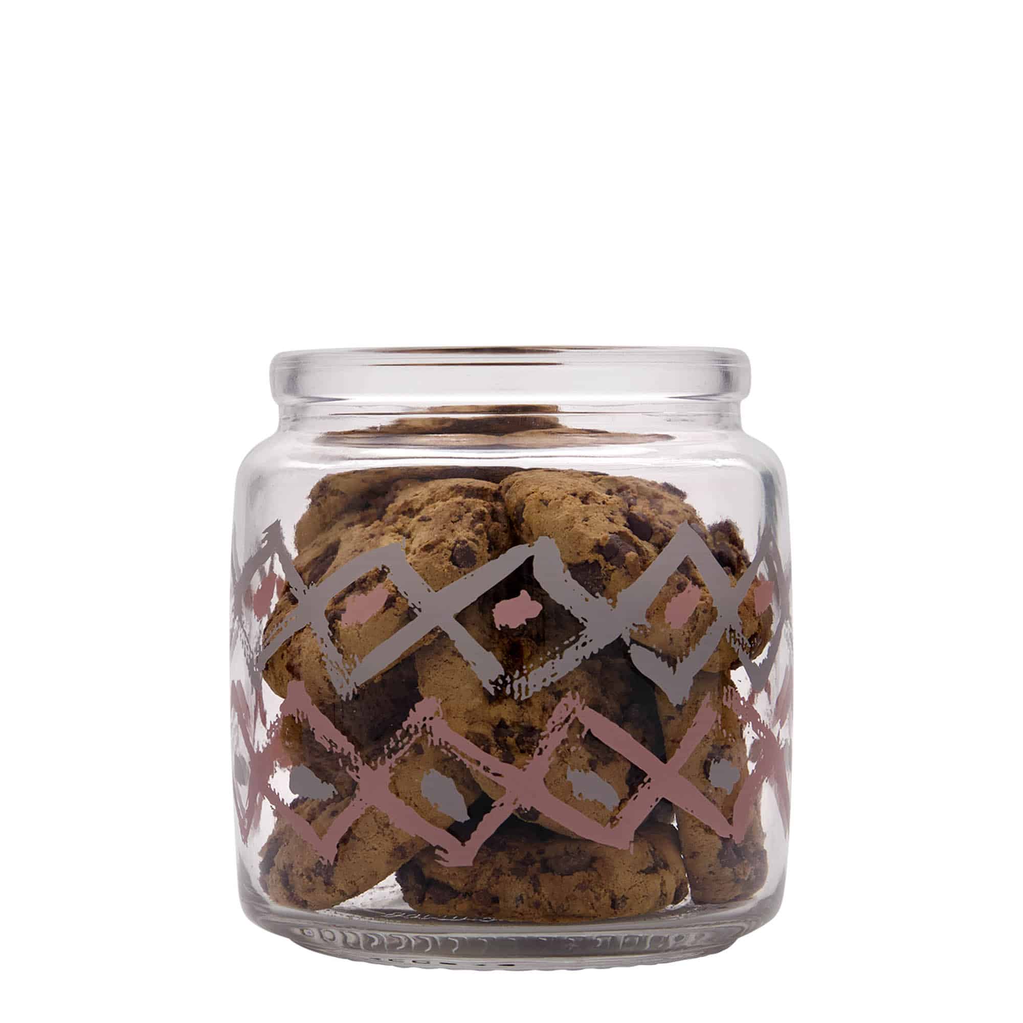 Staklenka sa plutom 750 ml 'Giara', motiv: Manolibera rosa, otvor: Pluto