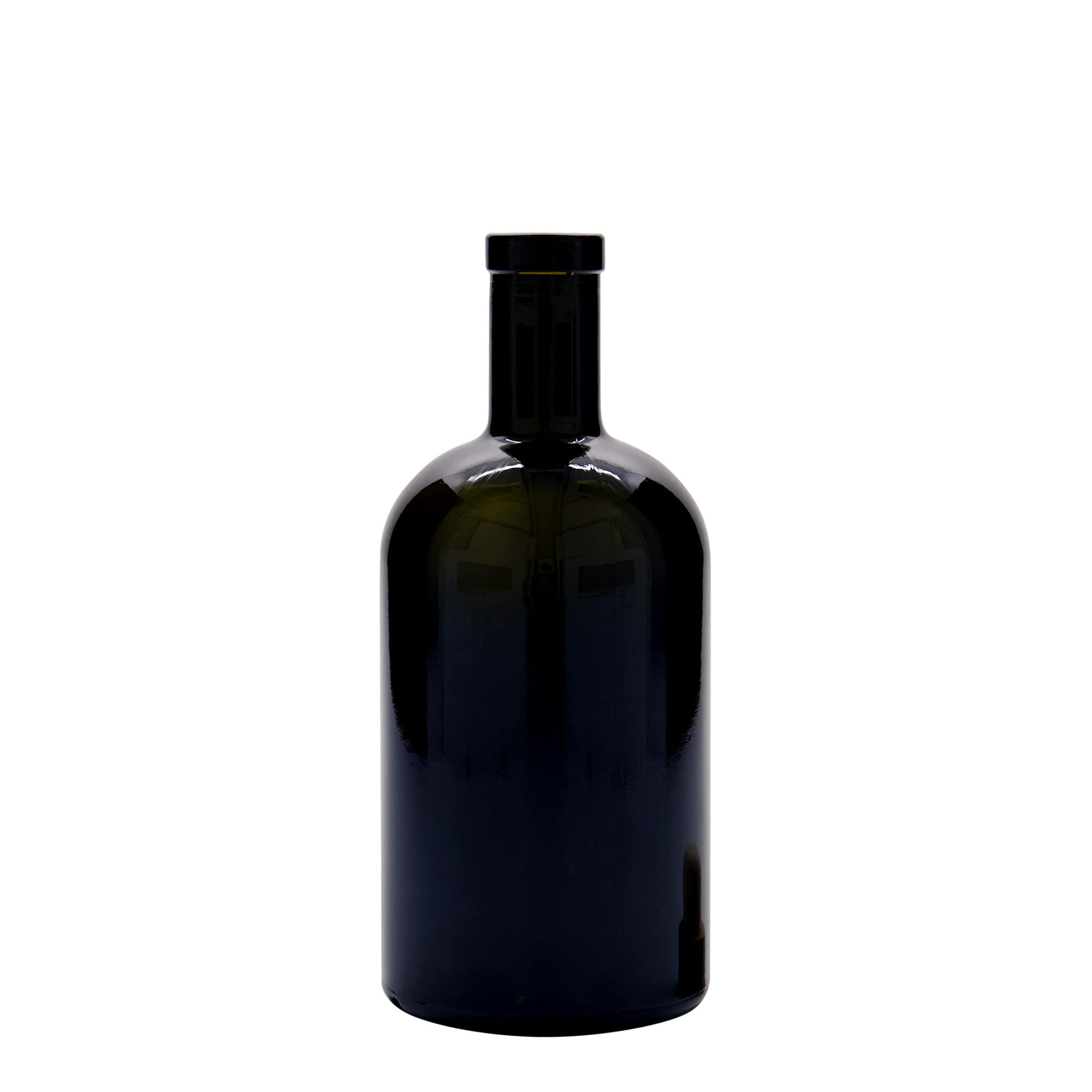 500 ml staklena boca 'Farmacia', antikno zelena, otvor: pluta